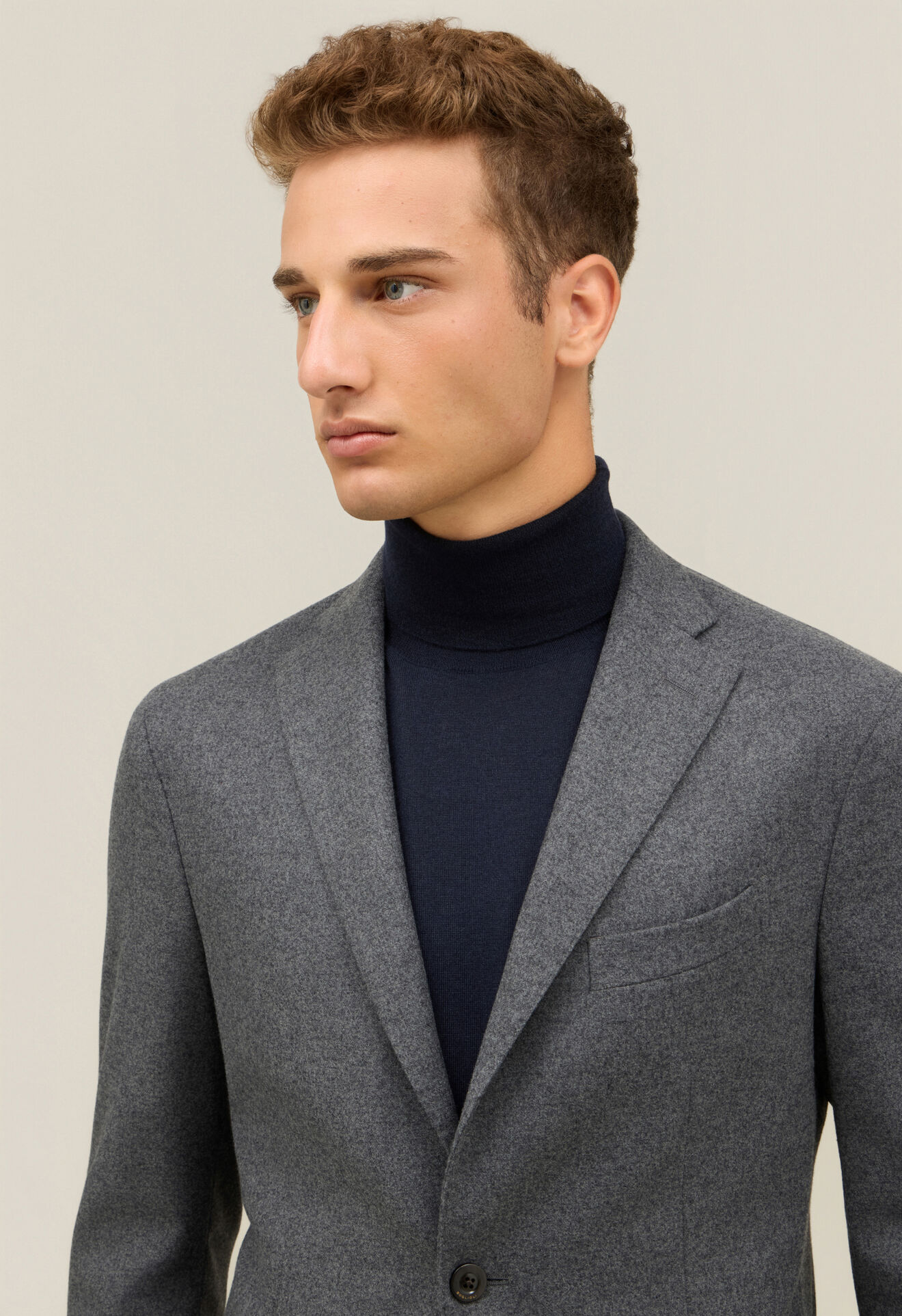 Boglioli Costume K-Jacket en flanelle Gris N13H2EFB5108001506R0860