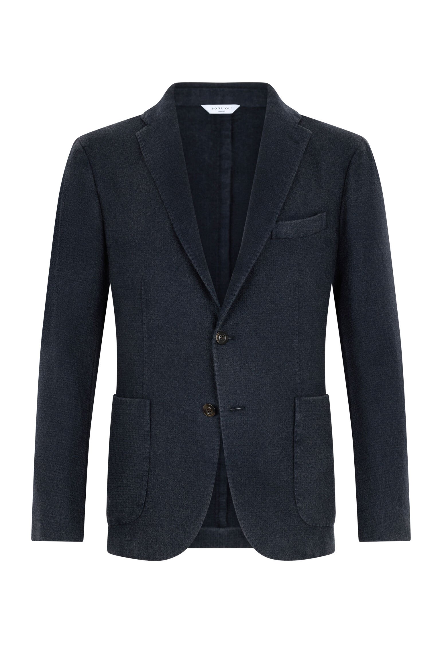 Garment Dyed Cashmere K-Jacket in Blue: Luxury Italian Jackets