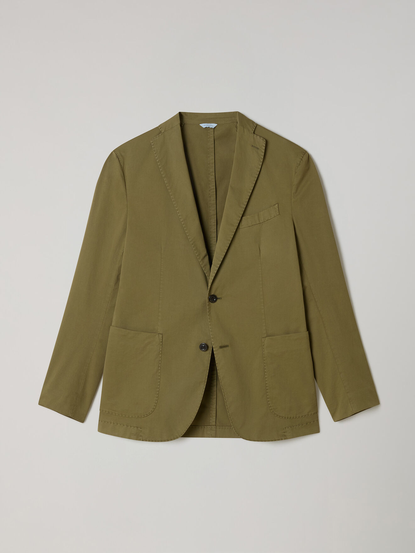 Boglioli Garment Dyed Supima Cotton K-Jacket Green N1302QSB542400150R0565