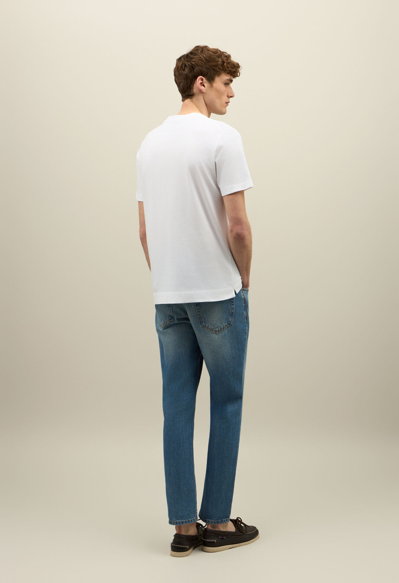 Boglioli Garment Dyed Cotton T-Shirt White 91410TSA0716001080101