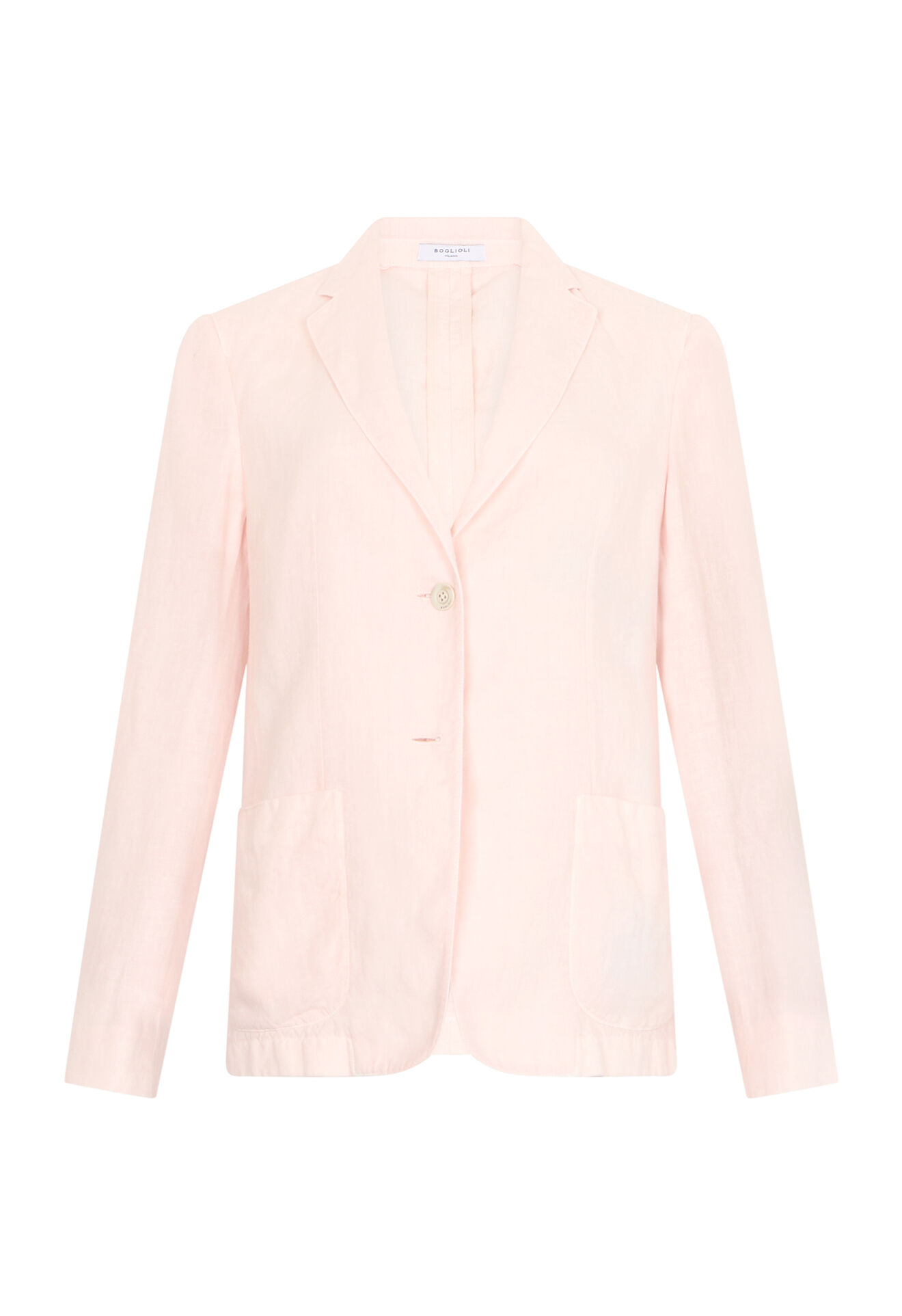 Boglioli Garment Dyed Linen Brera Blazer Pastel Pink ZD332QSA0426002570931