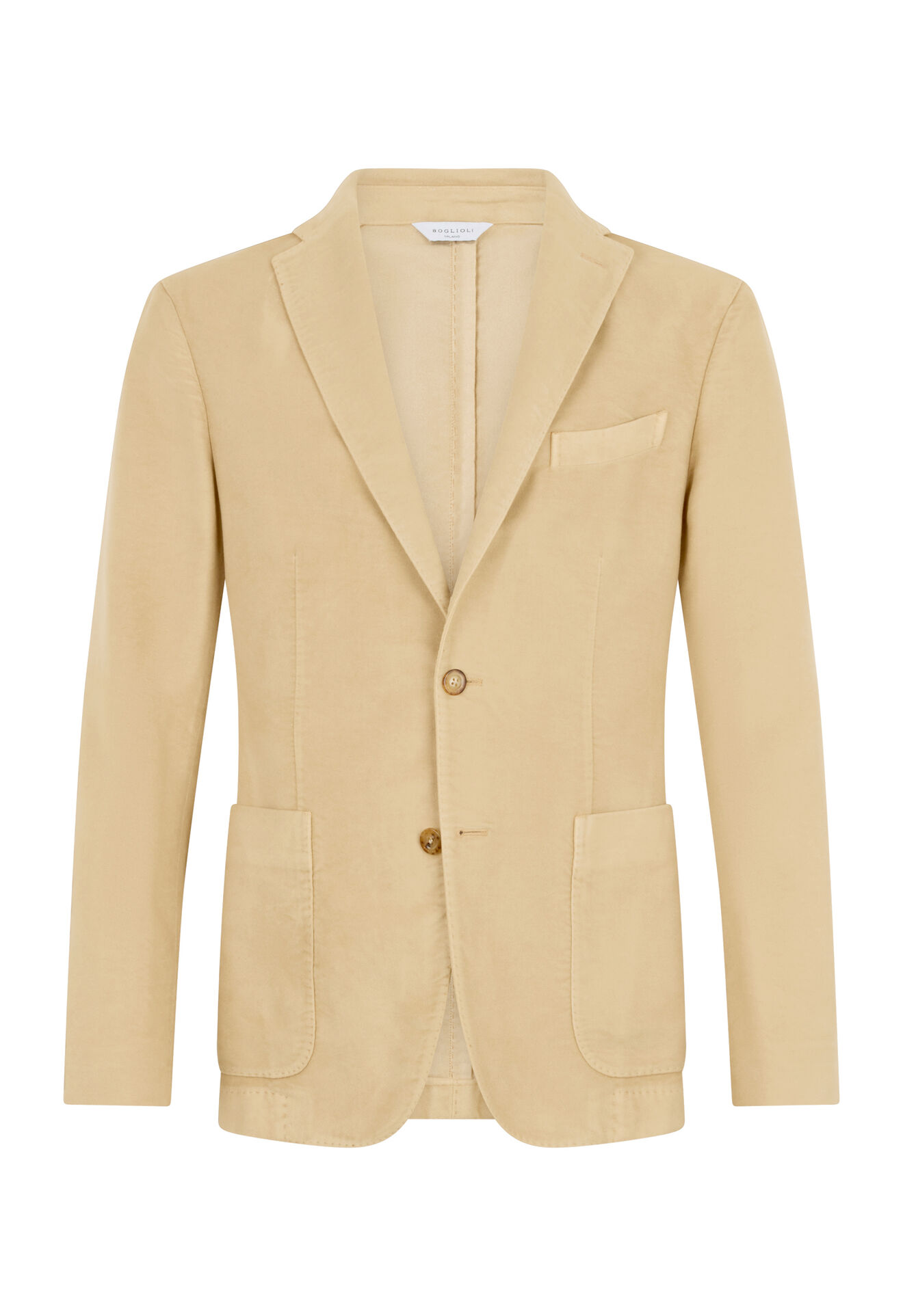 Boglioli Garment Dyed Moleskin K-Jacket Beige N1302QFB540800150R0244