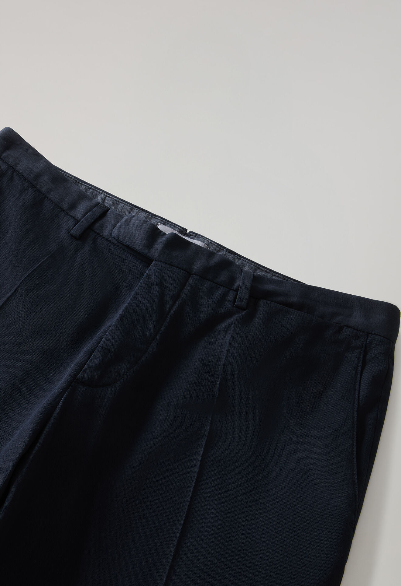 Boglioli Garment Dyed Cotton micro-herringbone Trousers Blue 80882QSB6753001080784