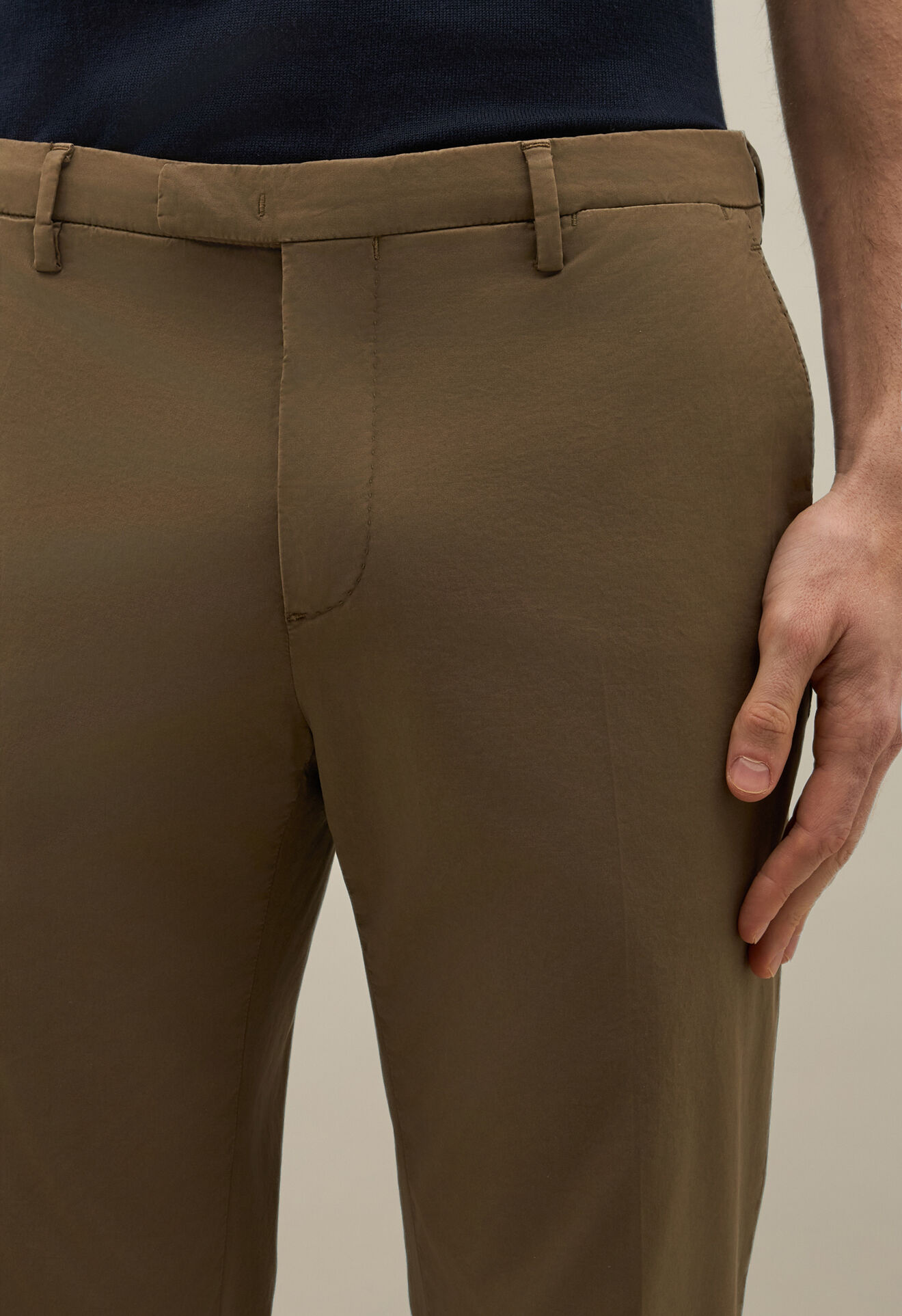 Boglioli St&uuml;ckgef&auml;rbter K-Suit aus Baumwolle Gr&uuml;n - Braun N29D2QSB5424001506R0564