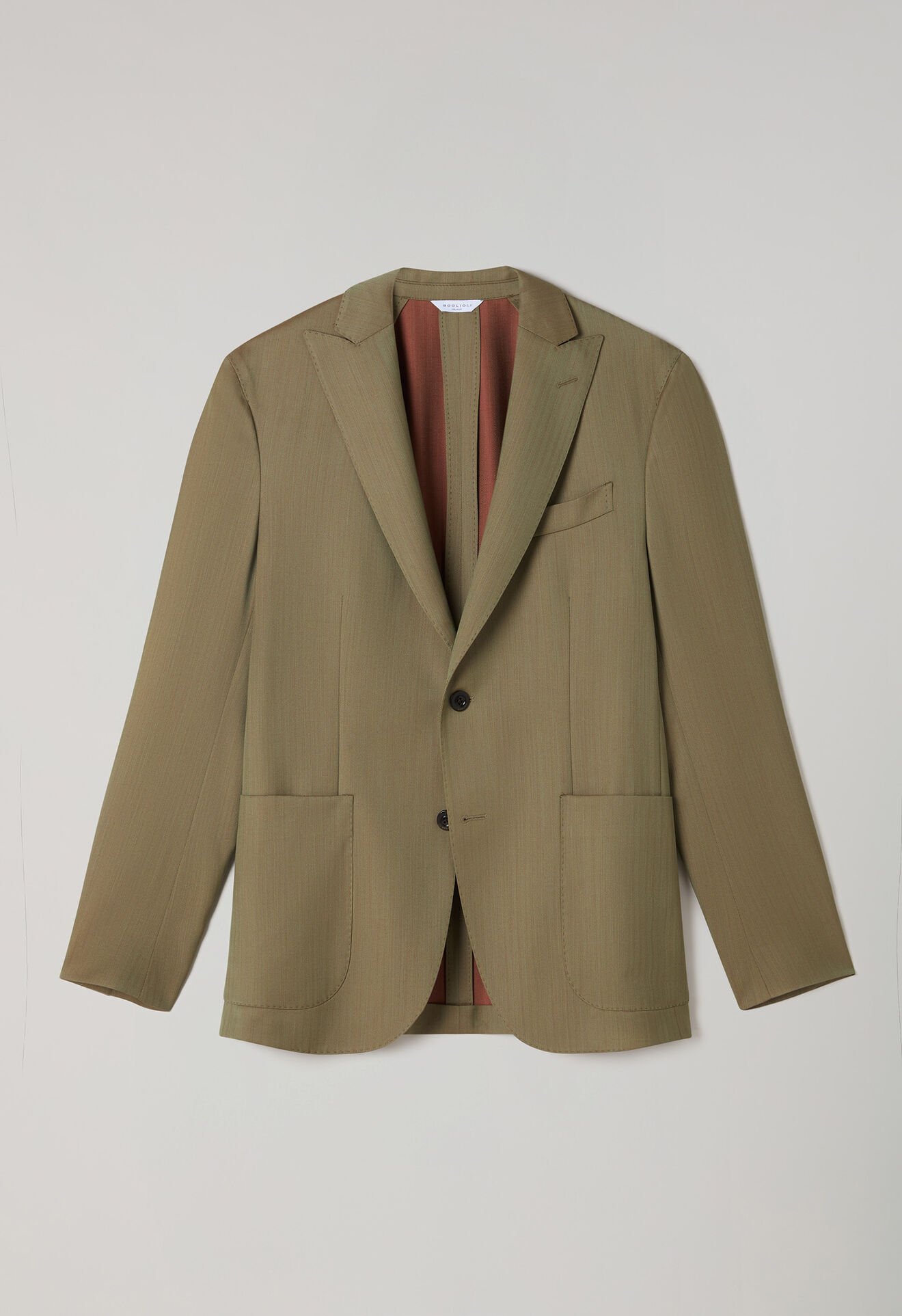 Boglioli Solaro Herringbone K-Suit Light Brown N63H2ESB6123001506R0550