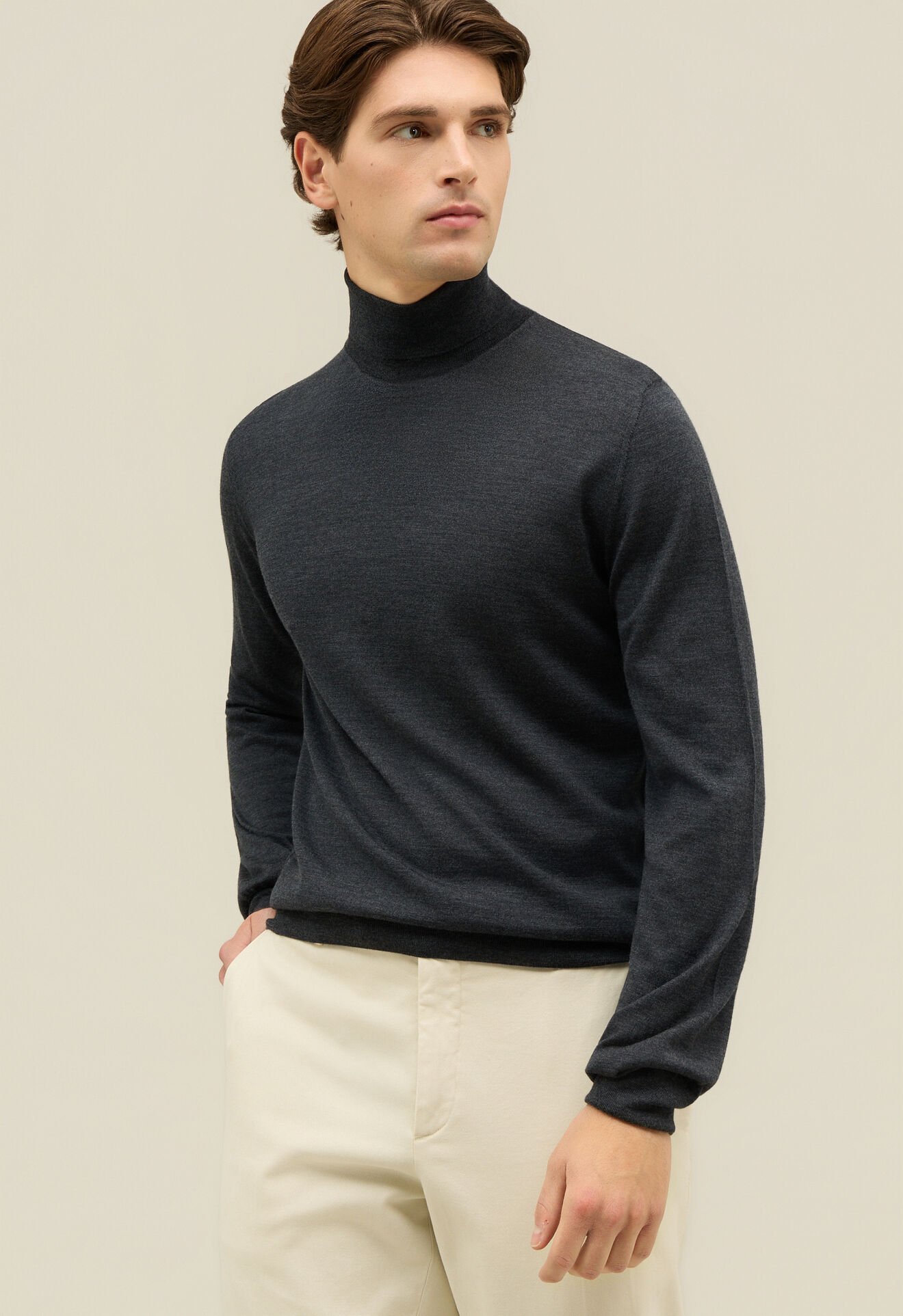 Boglioli Wool Turtleneck Dark Grey 91420FB5806001080880