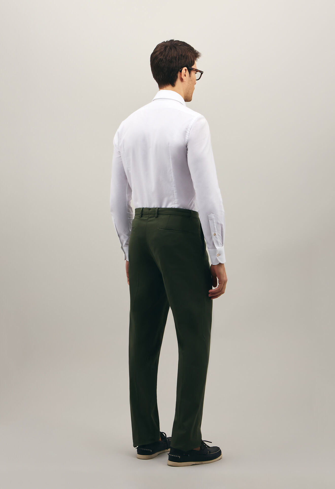 Boglioli Comfort Cotton Slim Chinos Green 80882QSA0406001086R0565