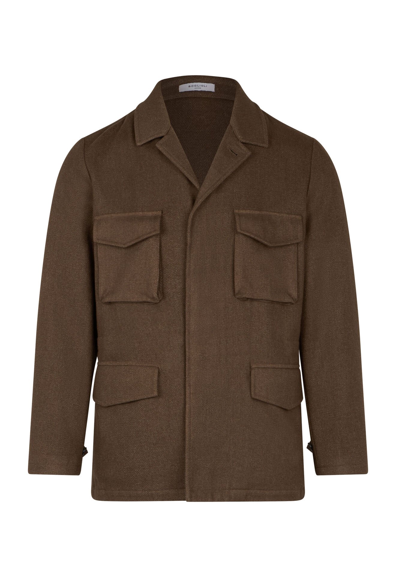 Boglioli Garment Dyed Wool Field Jacket Brown OC103JFB4718001800448