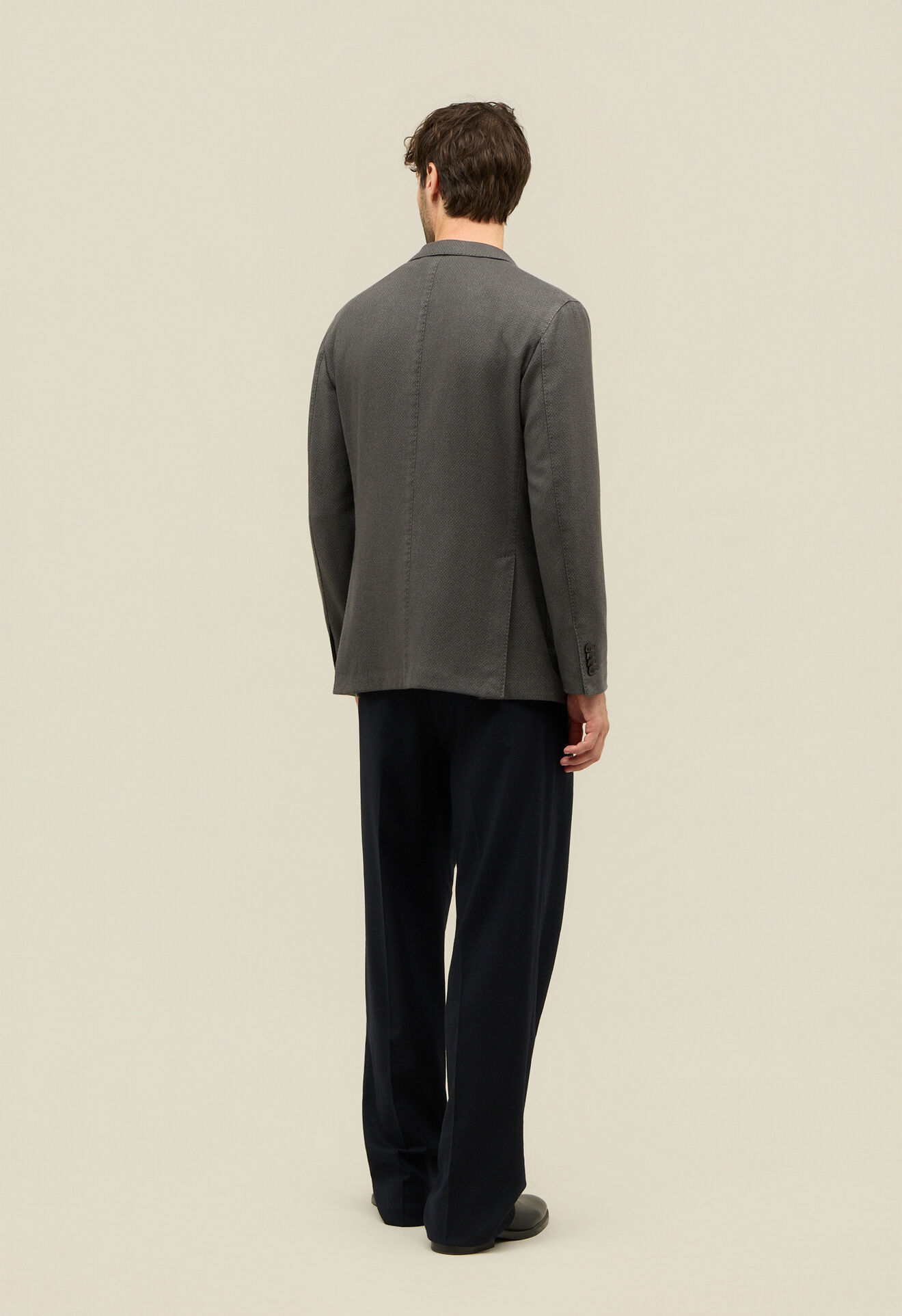 Boglioli Garment Dyed Cashmere micro-structure K-Jacket Grey N2902JFA043800150R0870