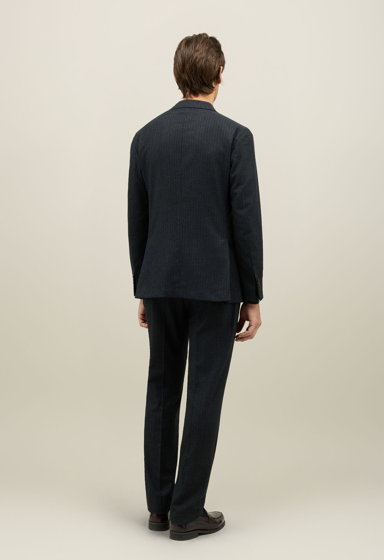 Boglioli Pinstripe Flannel K-Suit Dark Grey N13H2EFB5105001506R0880