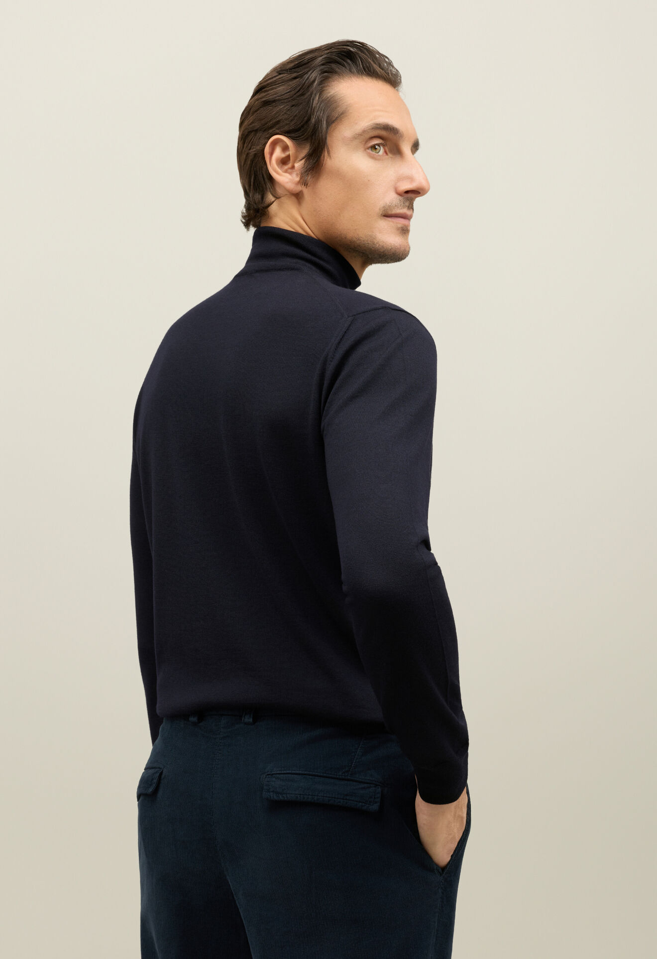 Boglioli Baby Corduroy relaxed 1-pleat Trousers Blue 89950QFA0750001080784