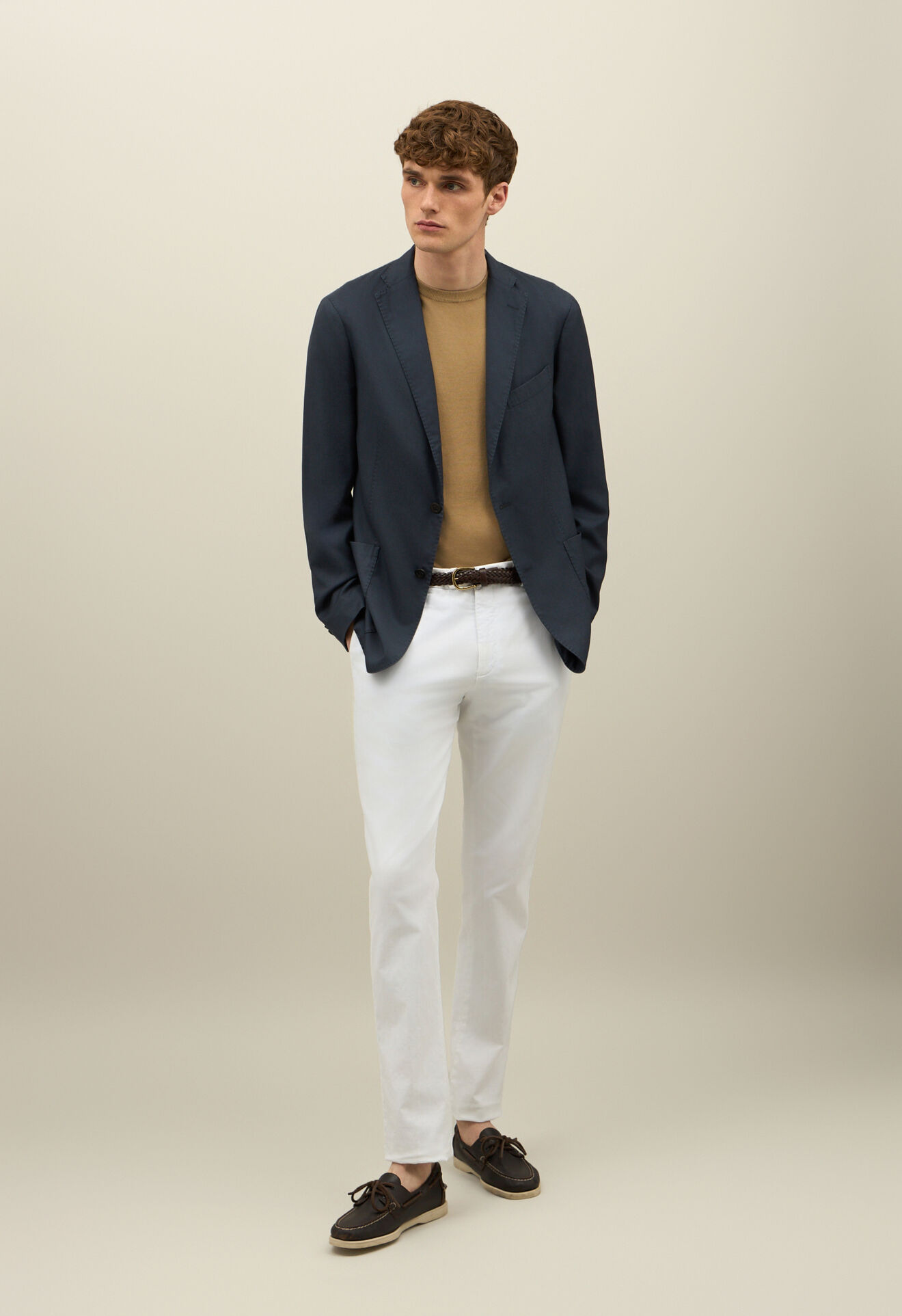 Boglioli Stückgefärbte K-Jacket aus Kaschmir-Seide Blau N1302JSA001700150R0784