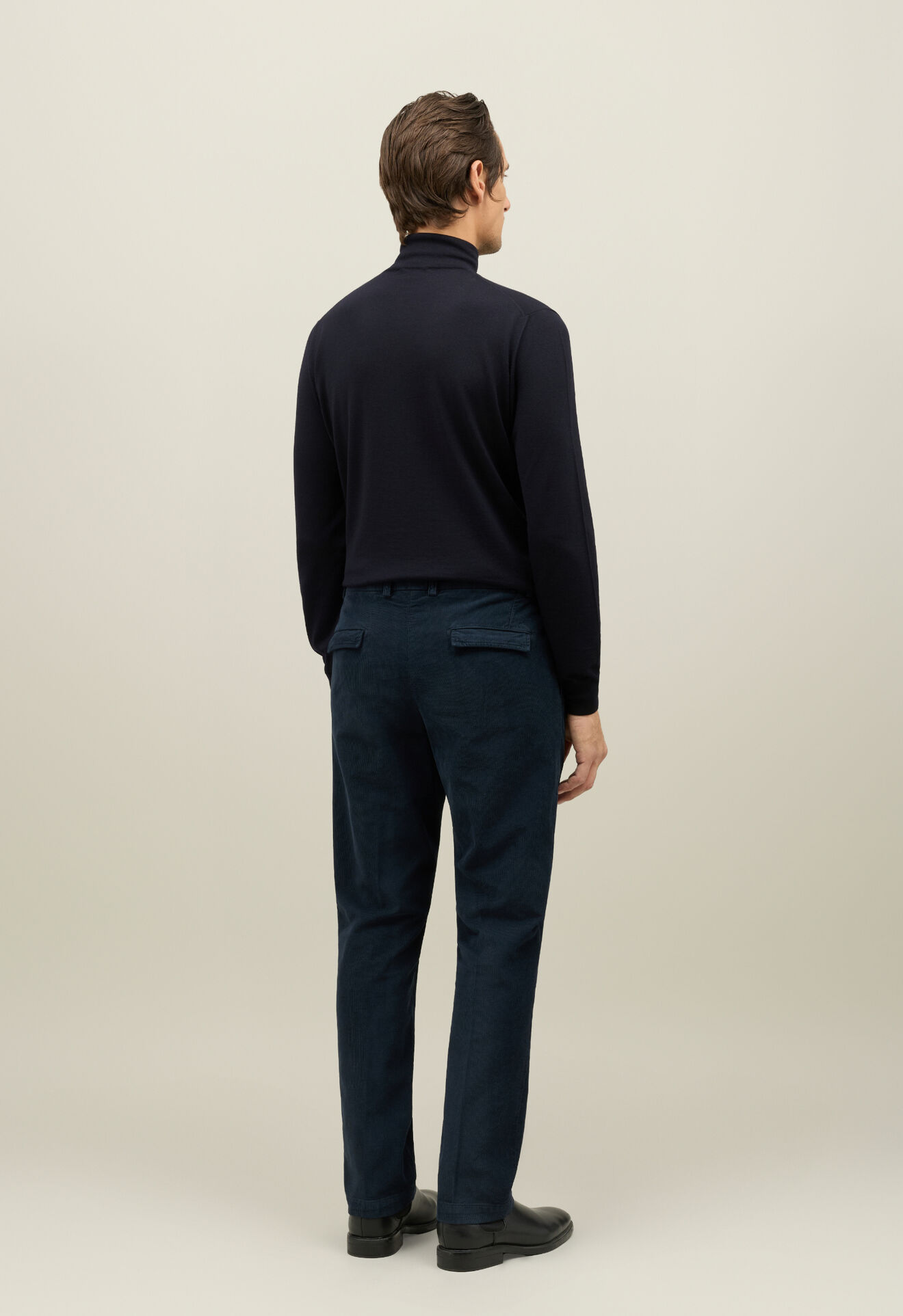 Boglioli Baby Corduroy relaxed 1-pleat Trousers Blue 89950QFA0750001080784