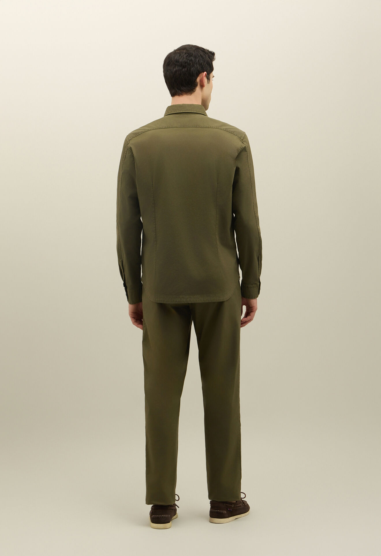 Boglioli Garment Dyed Cotton Overshirt Green 60600QSB5751001090570