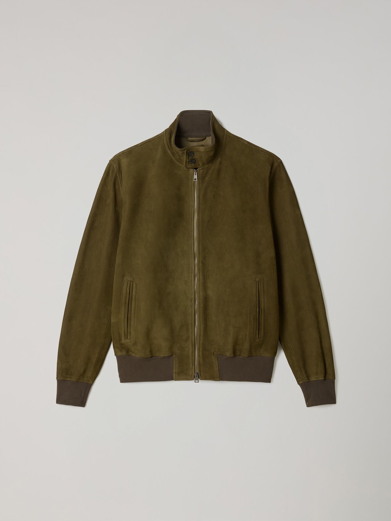 Boglioli Suede Bomber Dark Khaki OCP503SB5901001800560