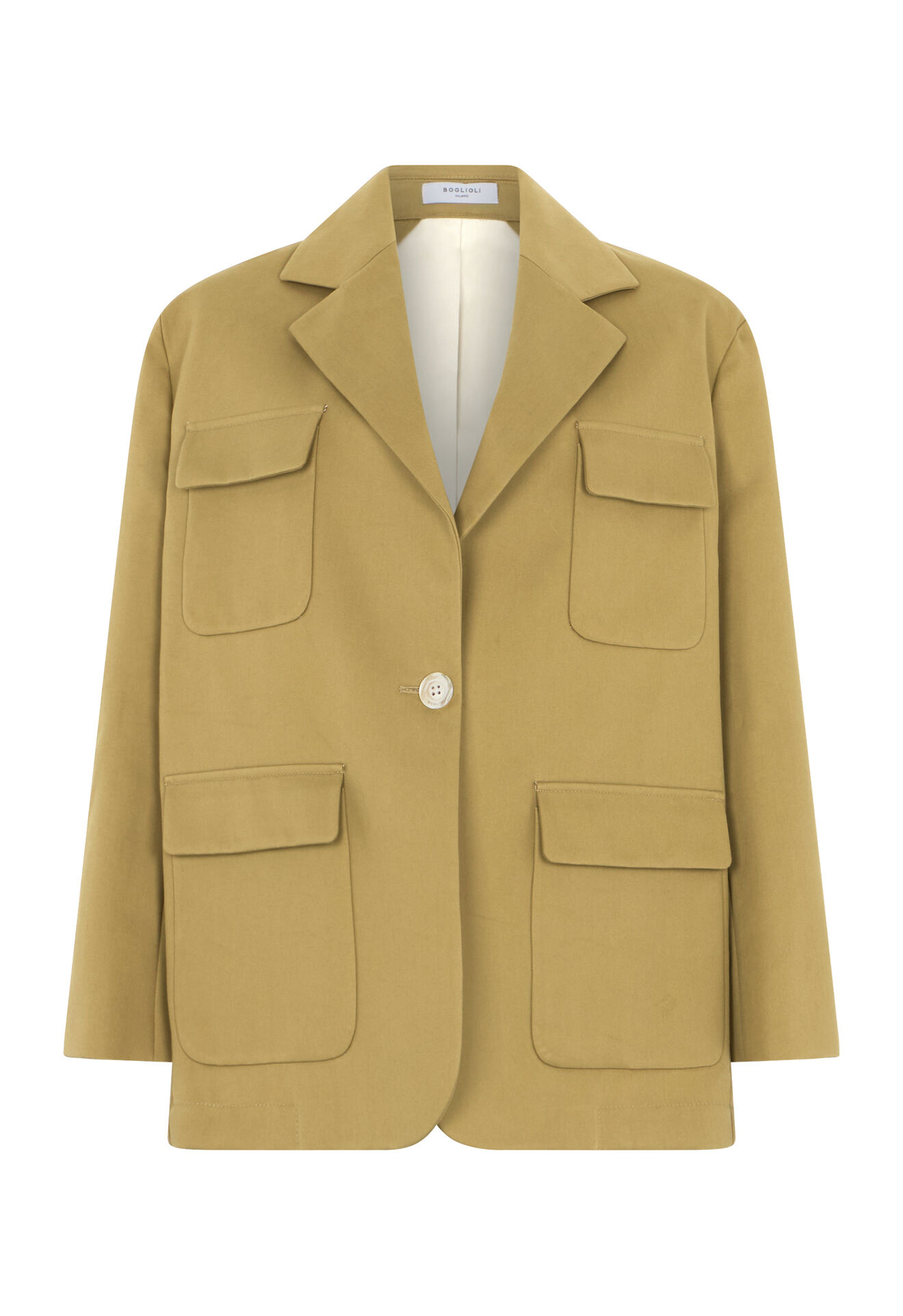 Boglioli Double Cotton drill Sahara Overjacket Green ZH0133SB5937002140540