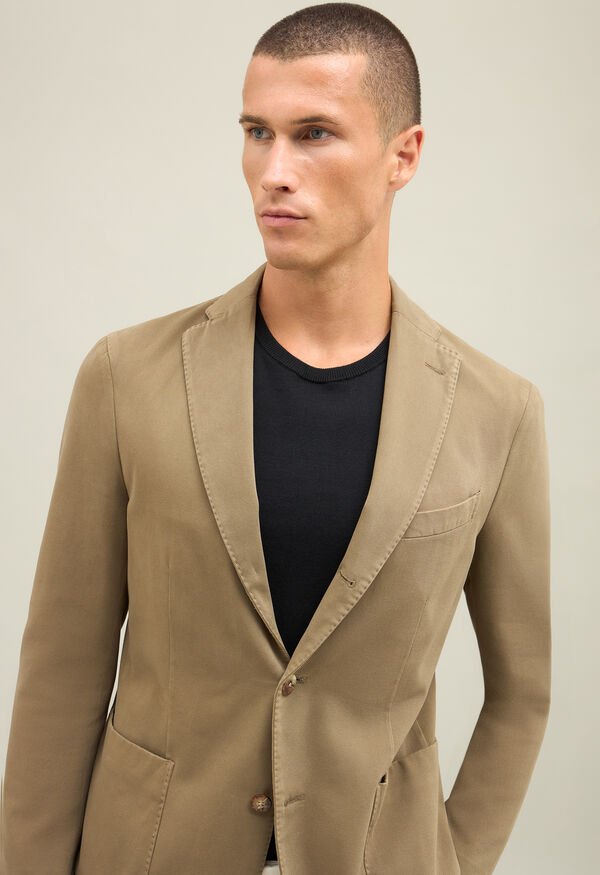 Boglioli Garment Dyed Comfort Cotton K-Jacket Brown N2902QFA042200150R0448