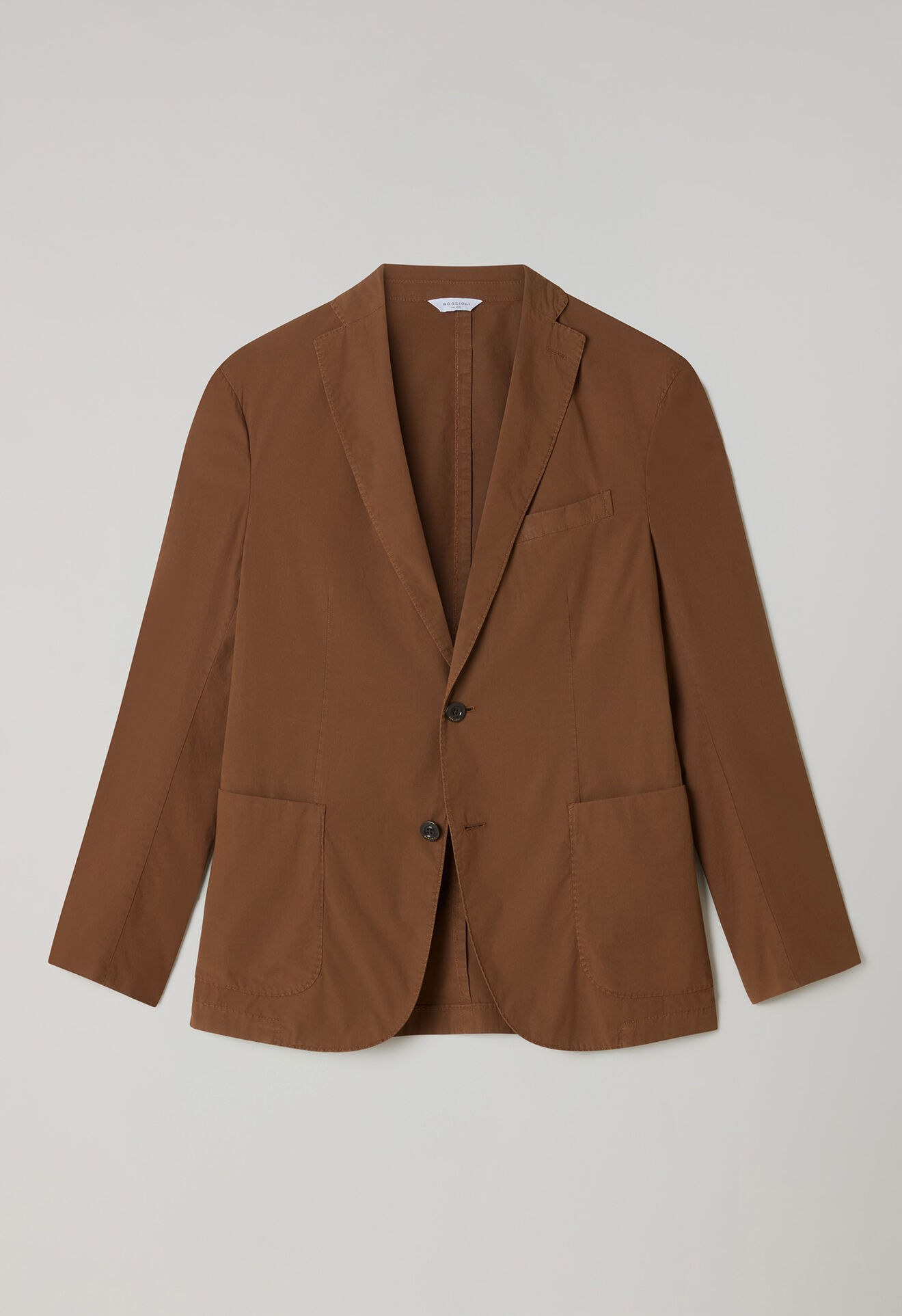 Boglioli Garment Dyed Popeline Papier K-Suit Brown N13C2QSB6418001506R0442