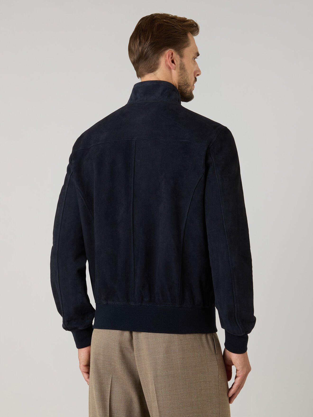 Boglioli Suede Bomber Blue OCP503SB5901001800780