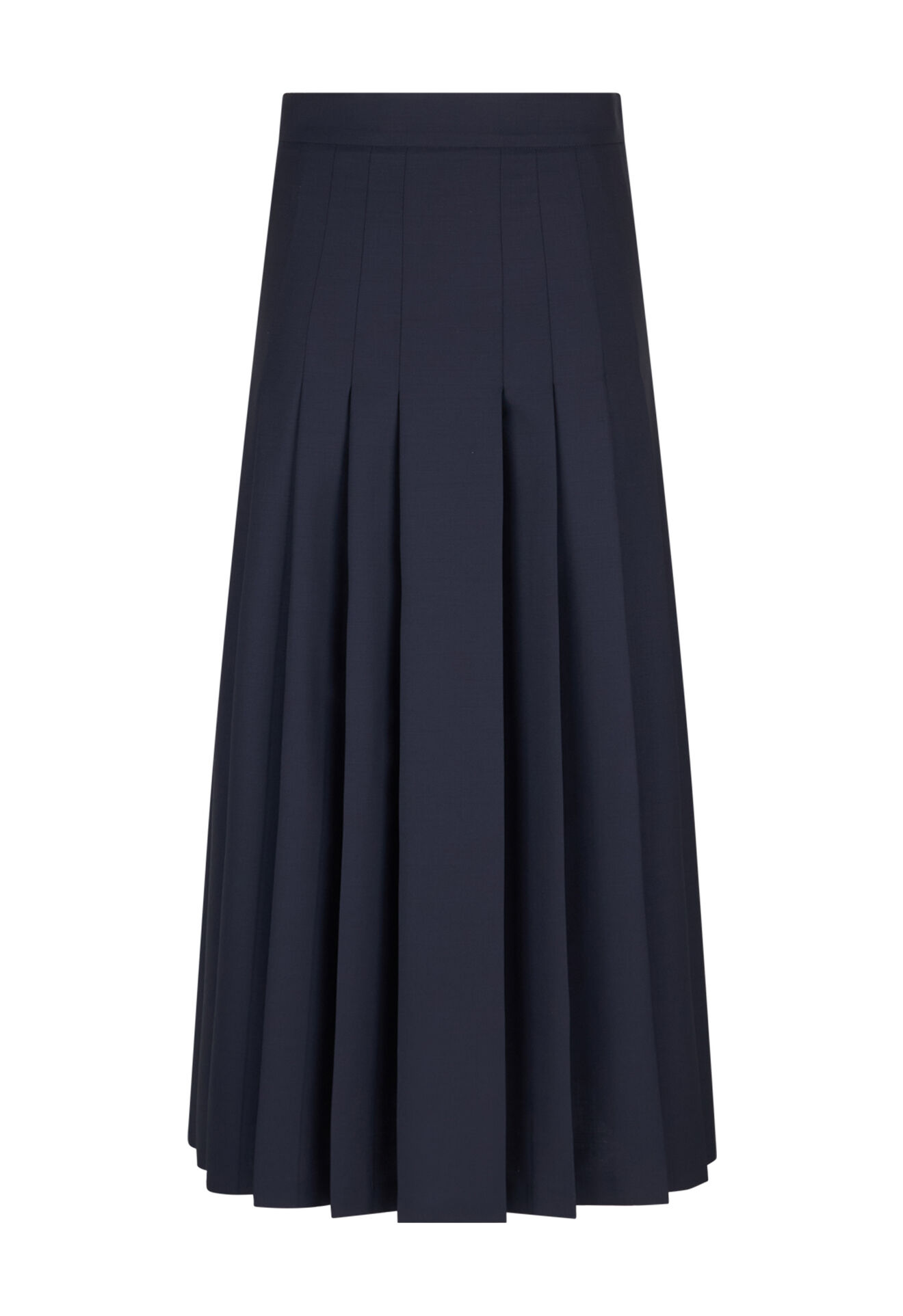 Boglioli Leichter Faltenrock aus Wolle Blau 77020SA0079002150790