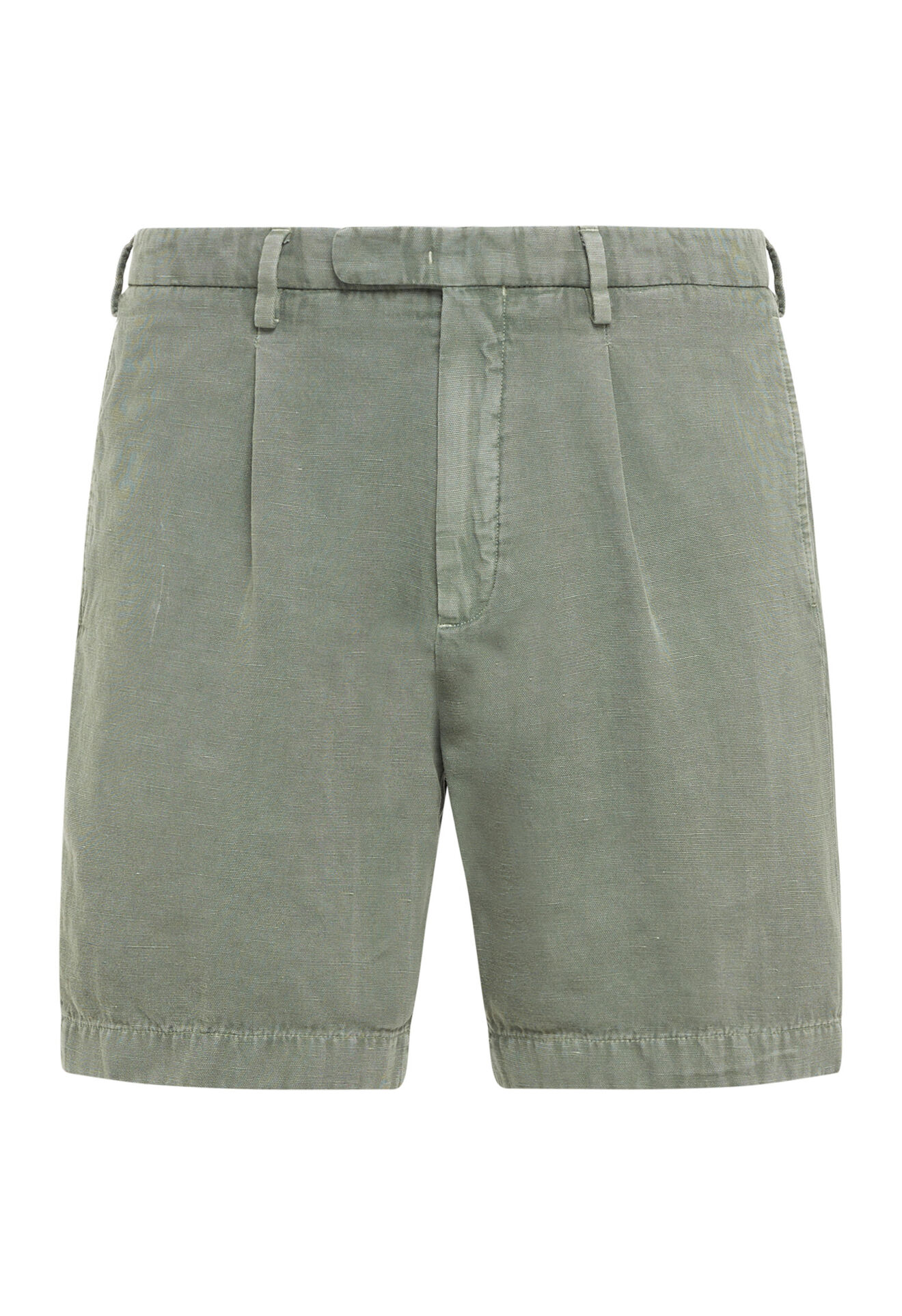 Boglioli Green cotton and linen Bermuda trousers Green 80905QBVC420001080555