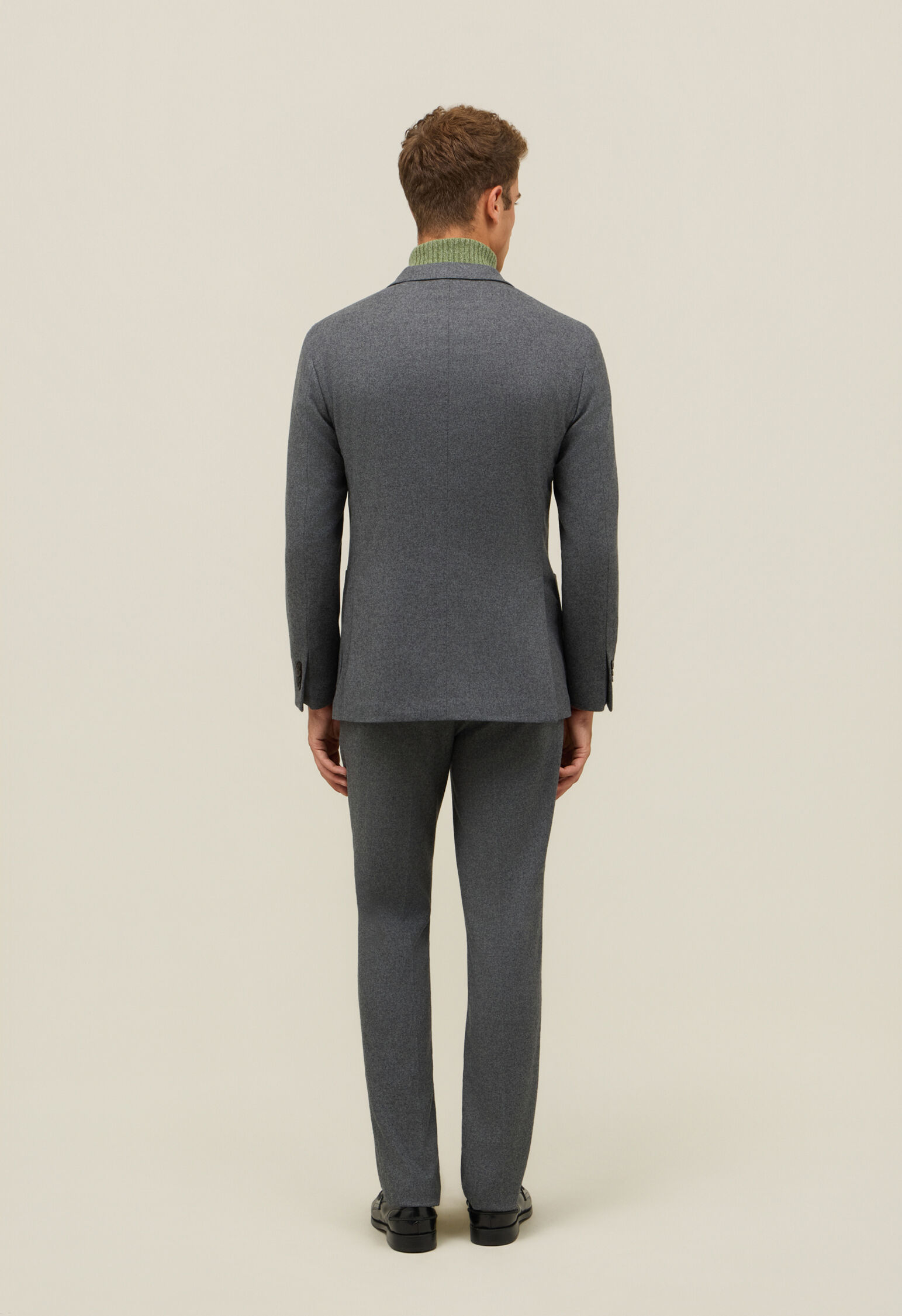 Flannel K-Jacket in Grey: Luxury Italian Jackets for Men | Boglioli®