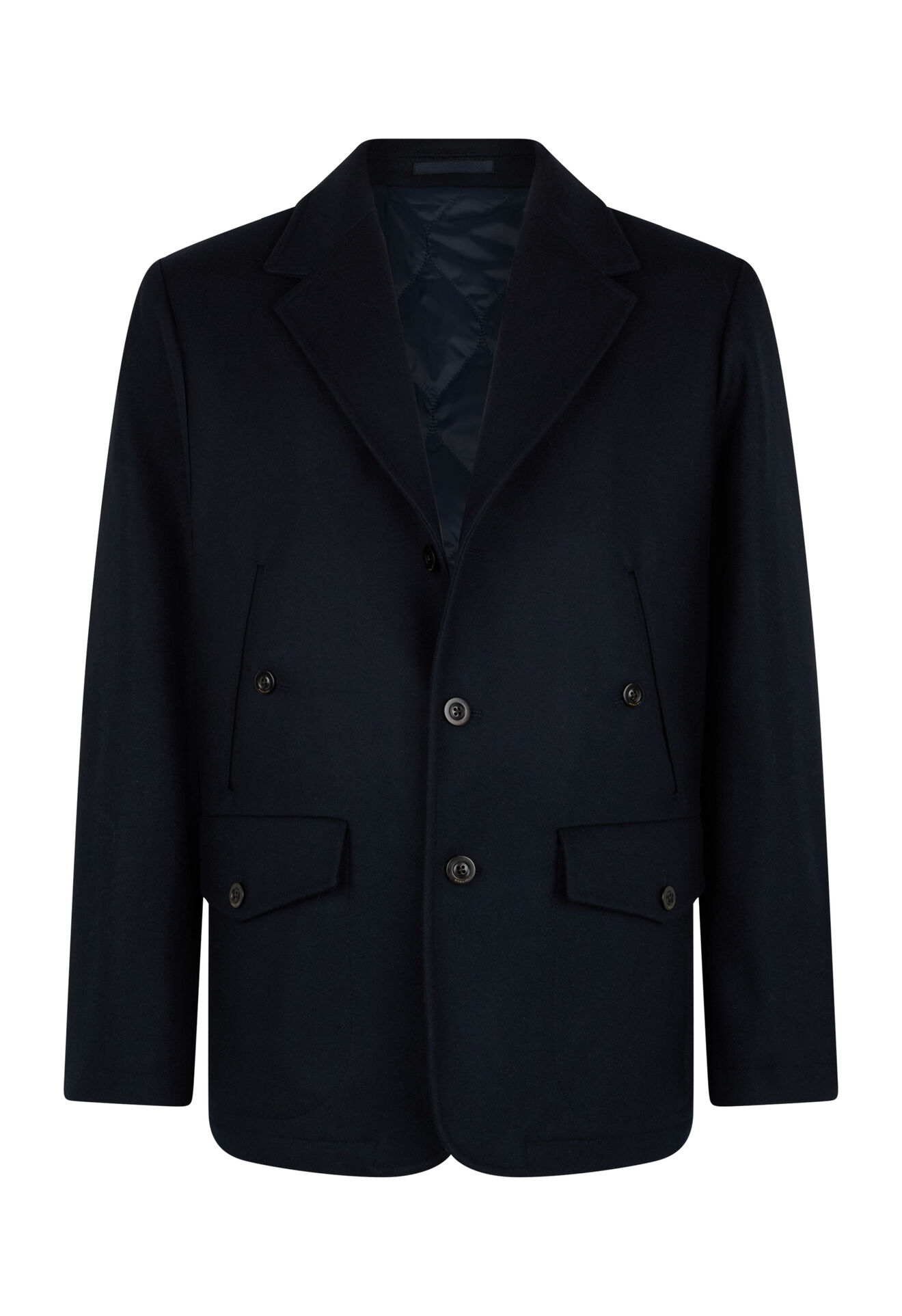 Boglioli Giacca casual in lana e cashmere Blu Scuro OC0198FB4710001790790