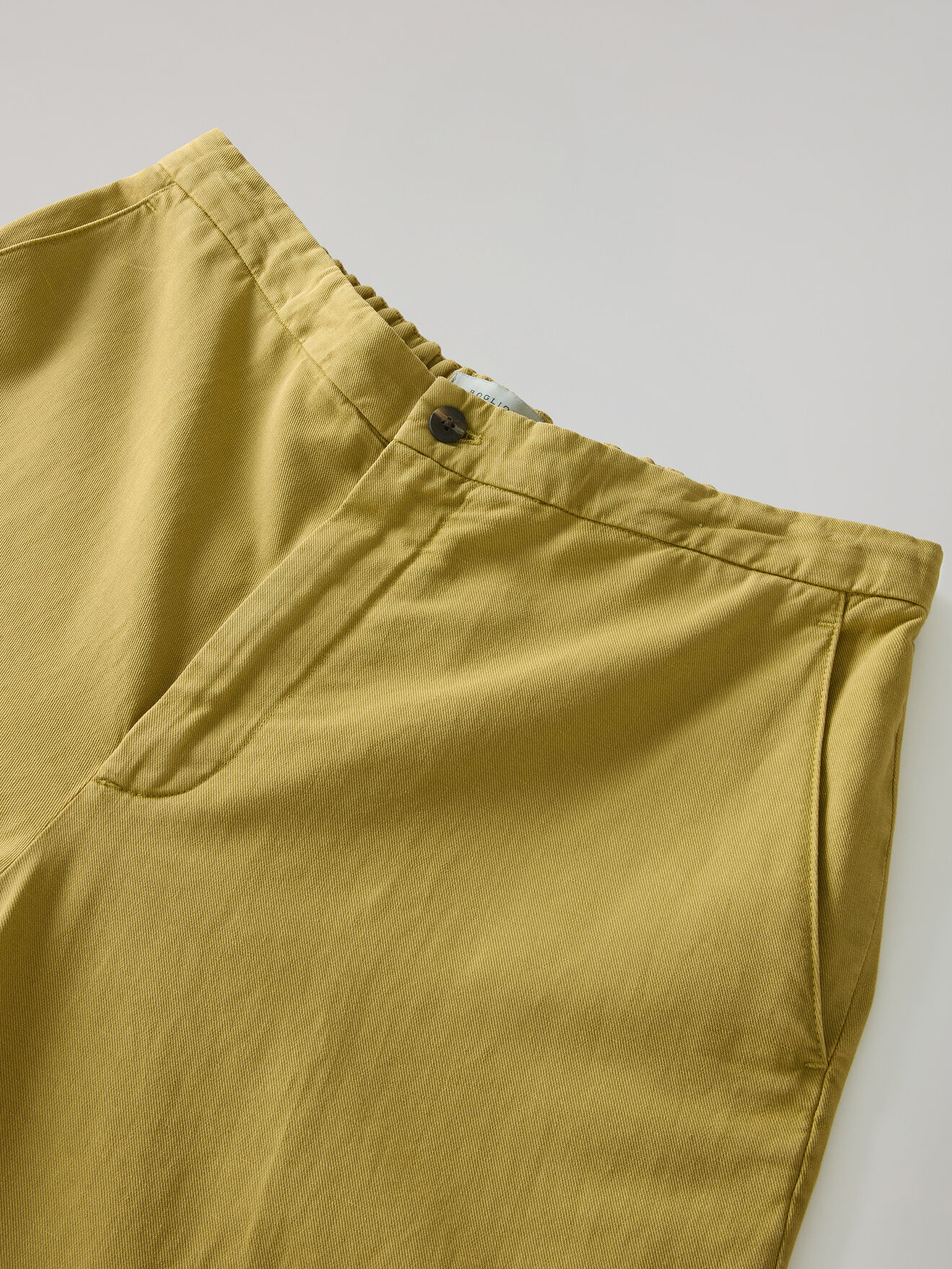 Boglioli Garment Dyed Cotton Linen gabardine Joggers Light Khaki 80927QSB6403001086R0511