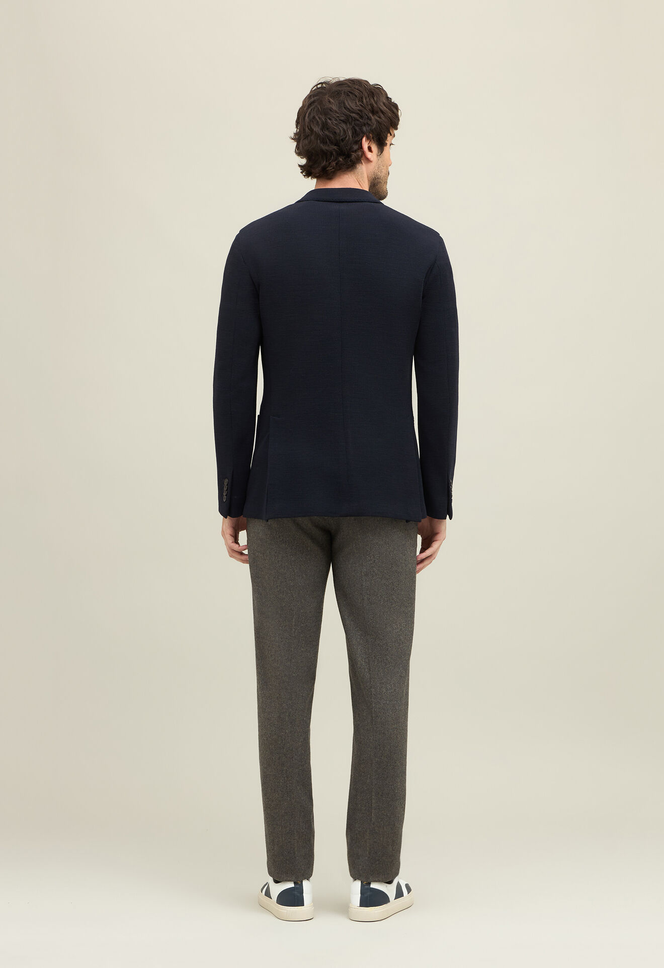 Boglioli Knitted Jersey double-breasted K-Jacket Blue N4302EFA001500150R0790