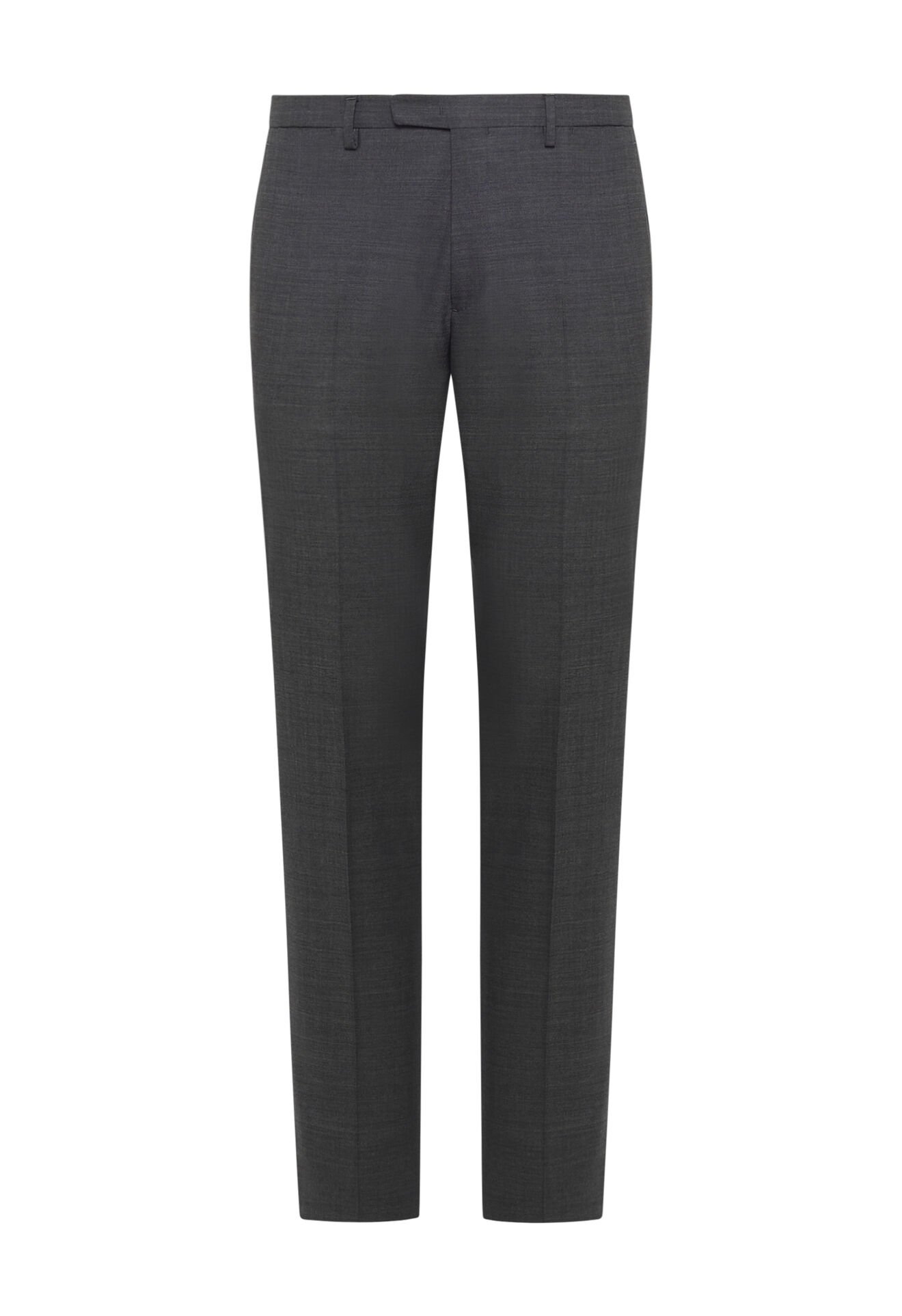 Grey 100% virgin wool trousers in Grey: Luxury Italian Trousers for Men