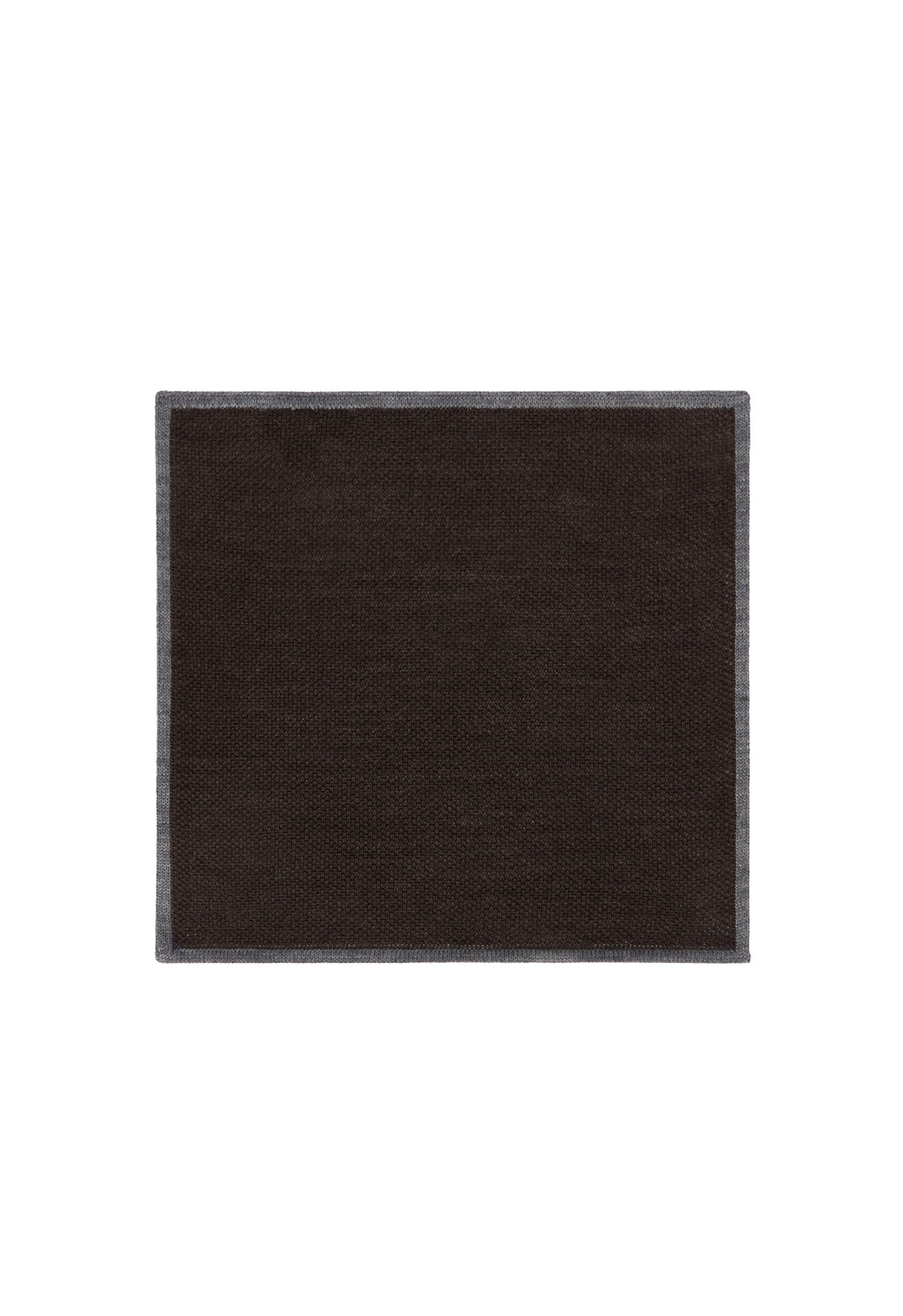 Boglioli Pochette in seta con bordino a contrasto Marrone 20262FB3907001080480