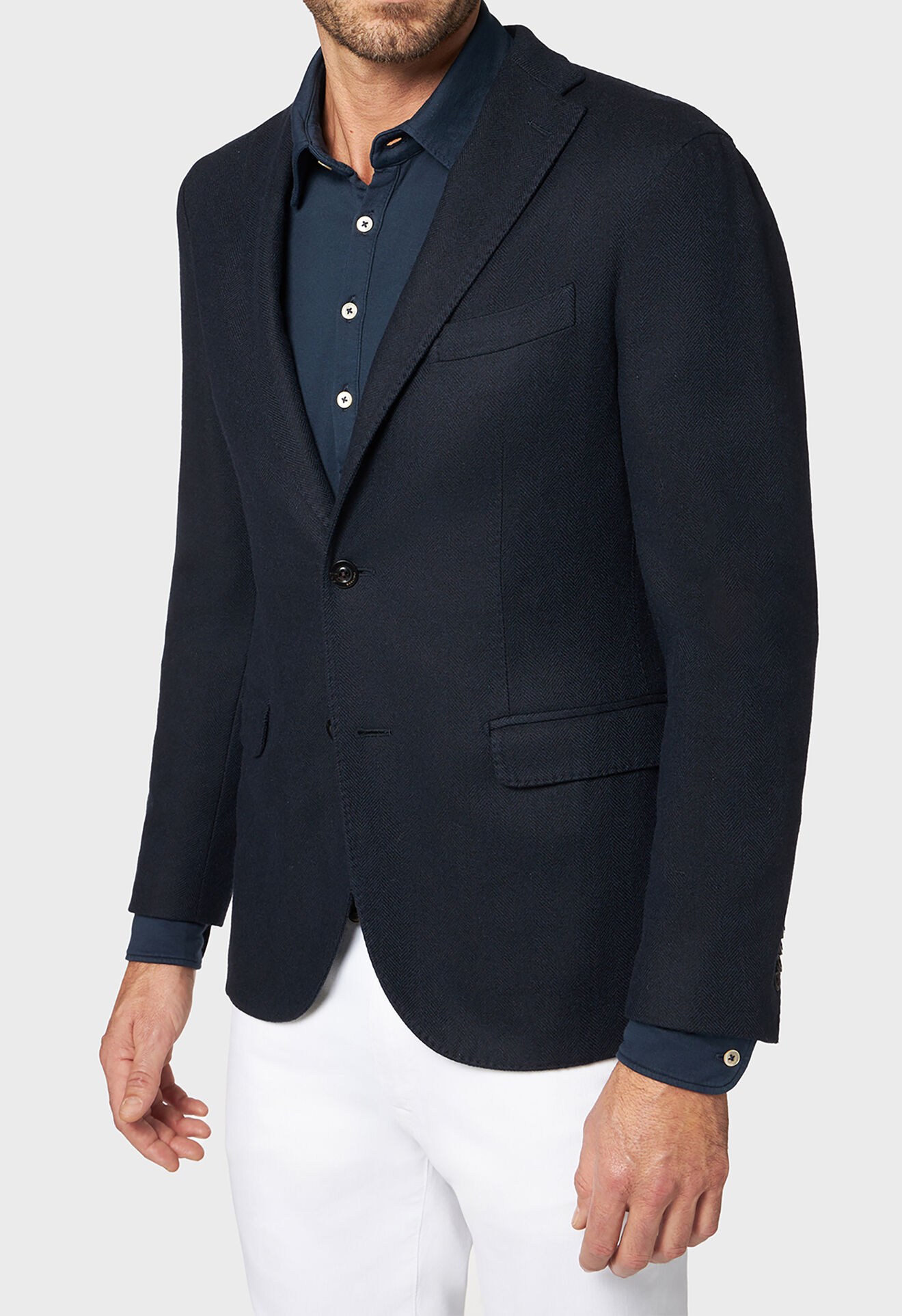 Boglioli Wool K-Jacket Blue N1202JFB340100150R0793