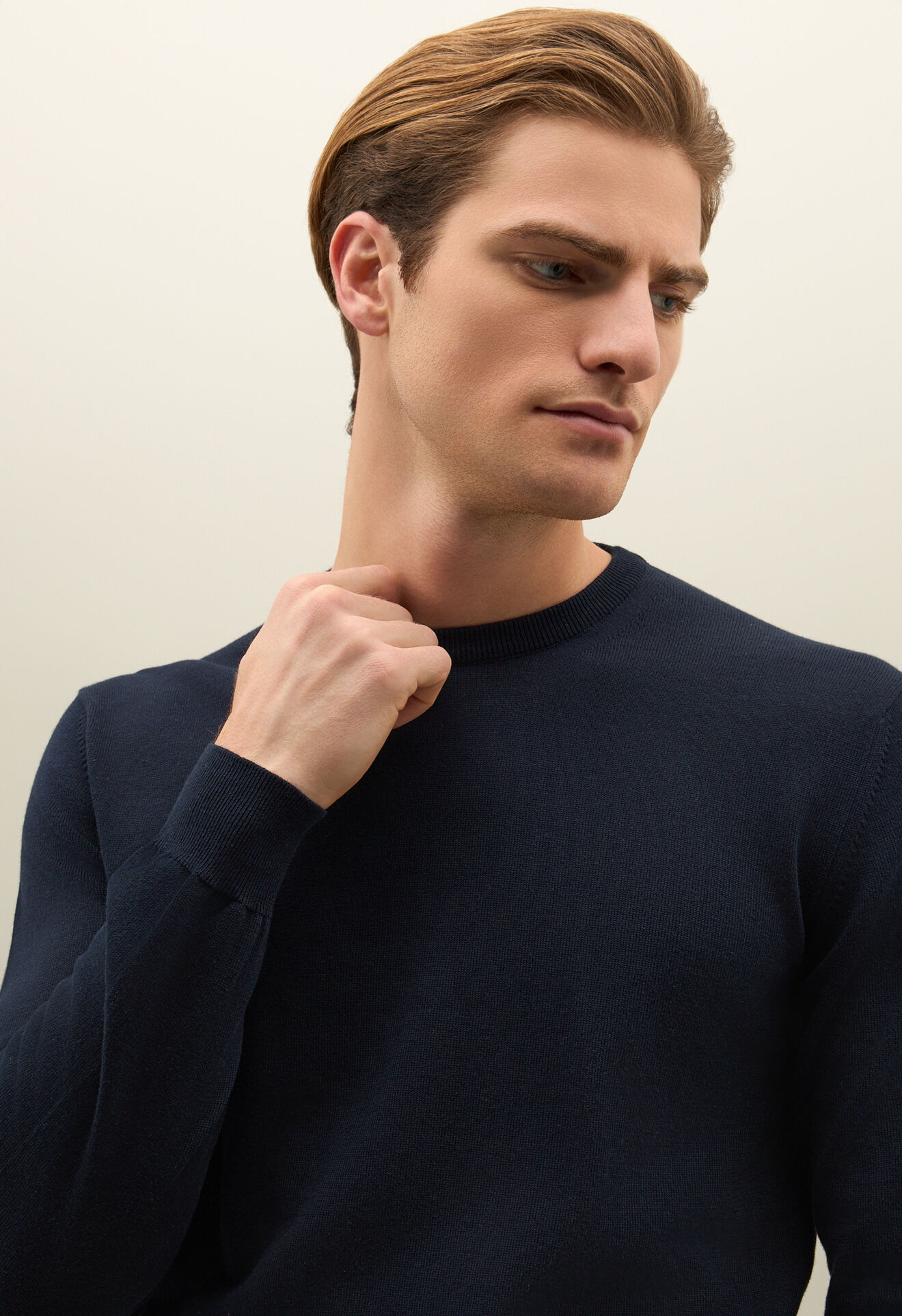 Boglioli Cotton Crewneck Blue 91391SB5812001080780