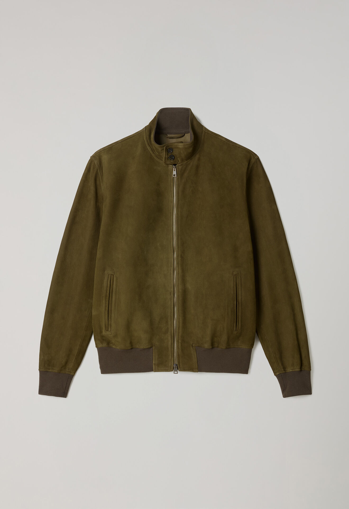 Boglioli Suede Bomber Dark Khaki OCP503SB5901001800560