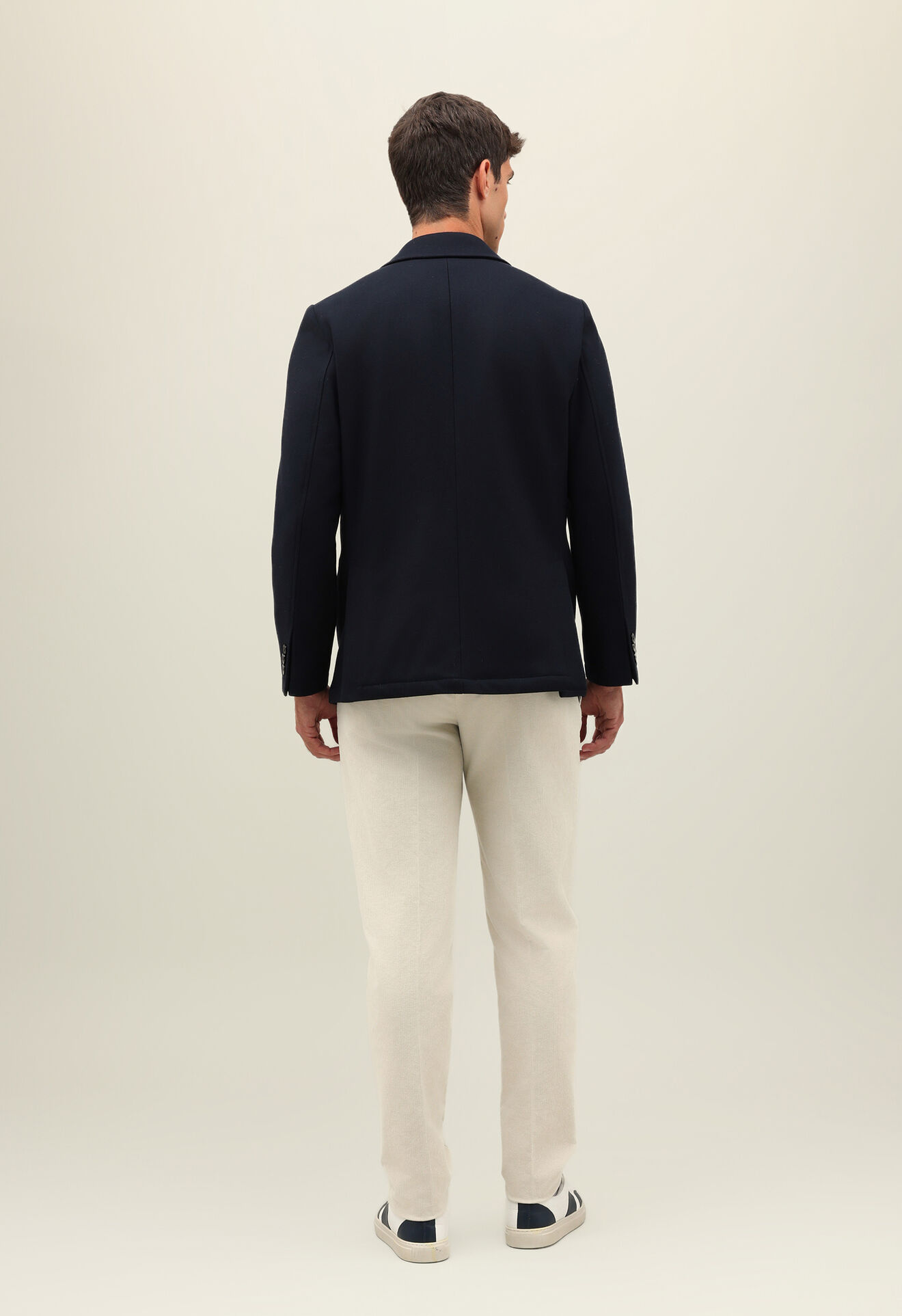 Boglioli Giacca casual in lana e cashmere Blu Scuro OC0198FB4710001790790