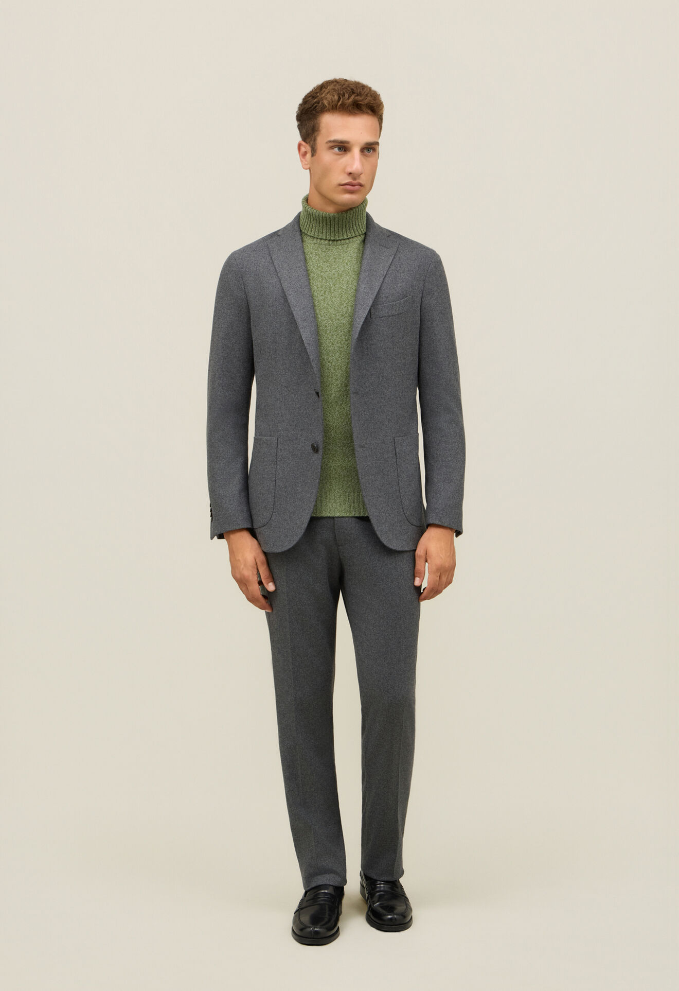 Boglioli K-Jacket en flanelle Gris N2902EFB510800150R0860