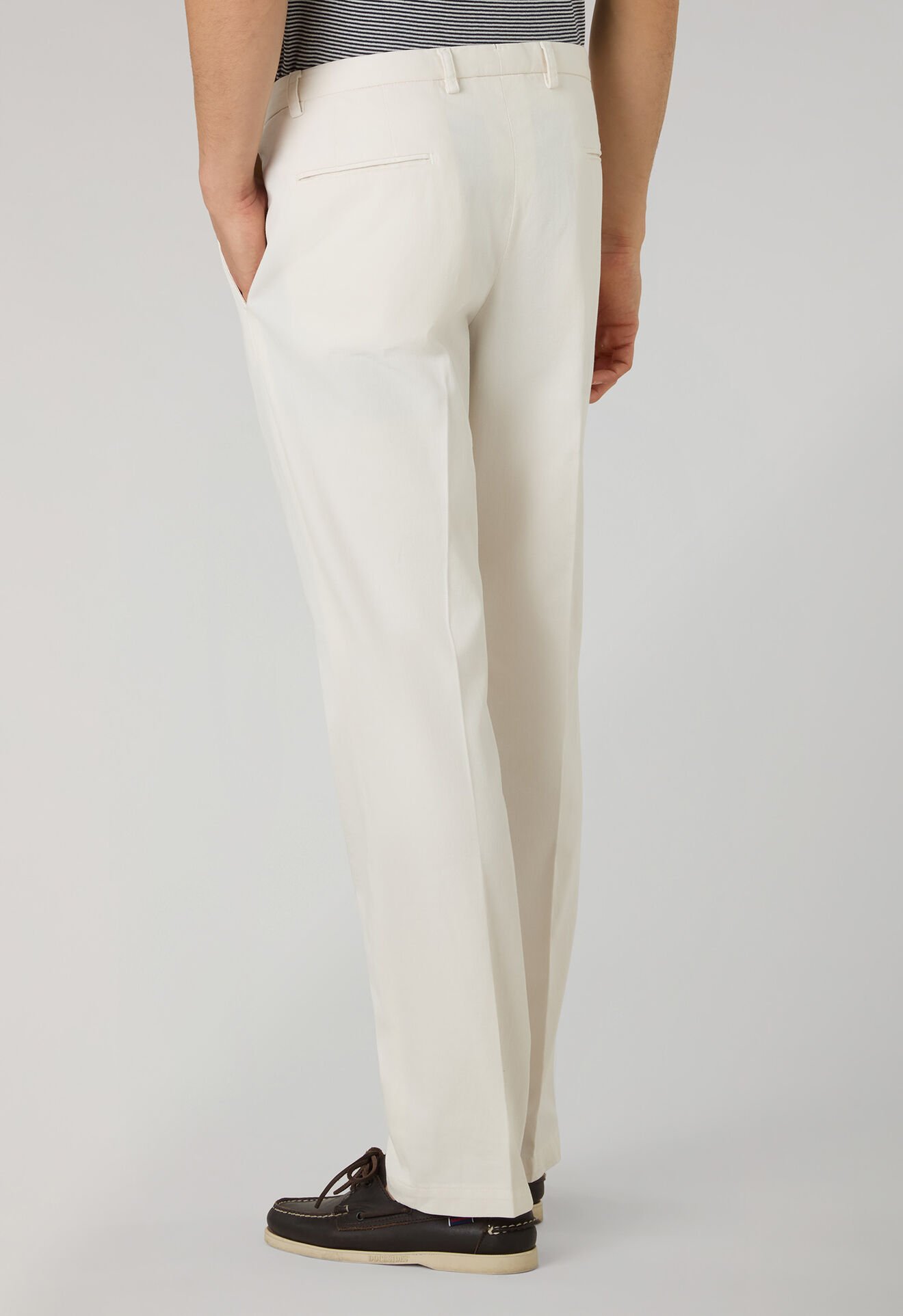 Boglioli Garment Dyed stretch Cotton Napoli Trousers Ice 89952QSB6754001080811