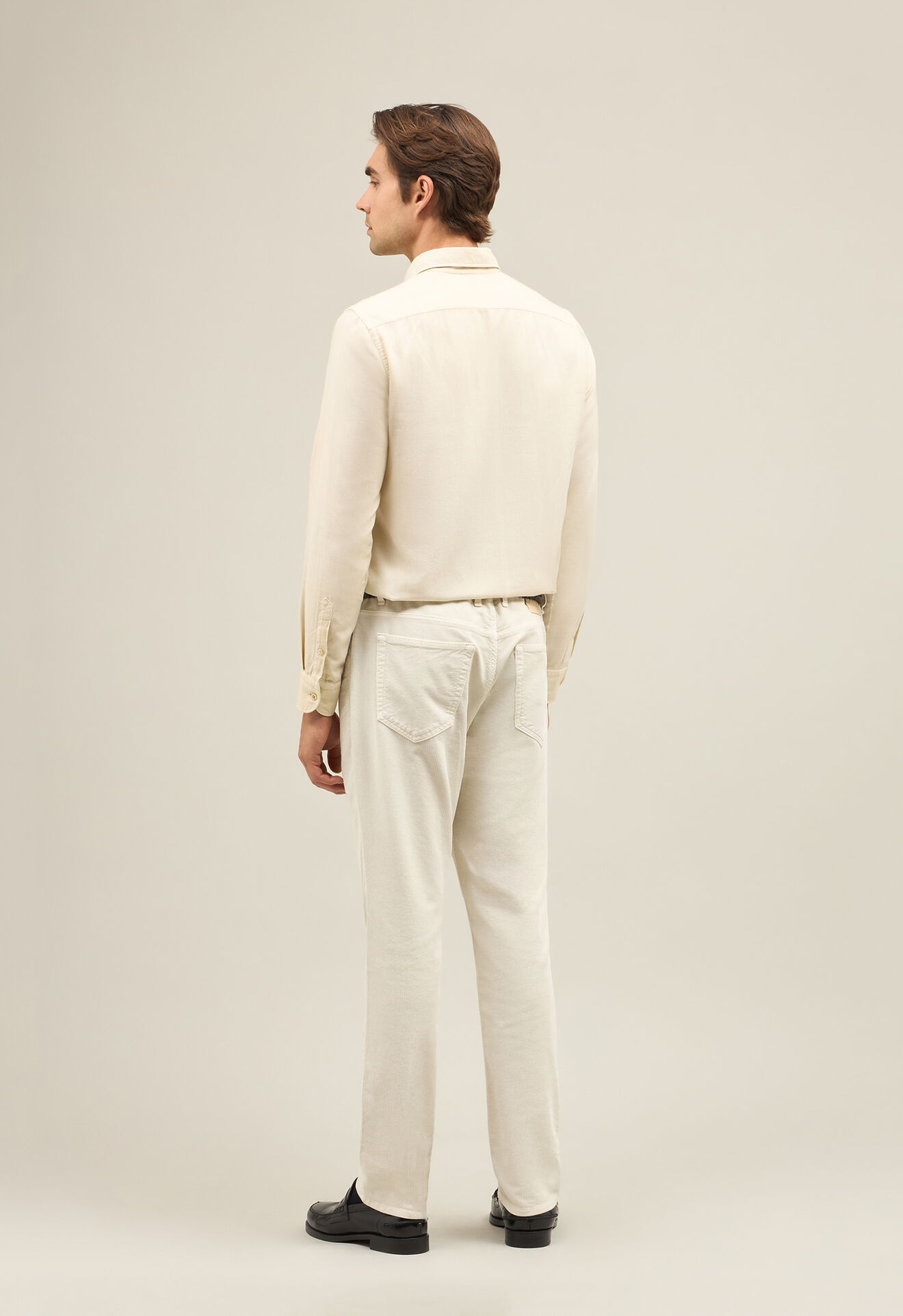 Boglioli Garment Dyed Vaiella Shirt White 610TFA0851001080107