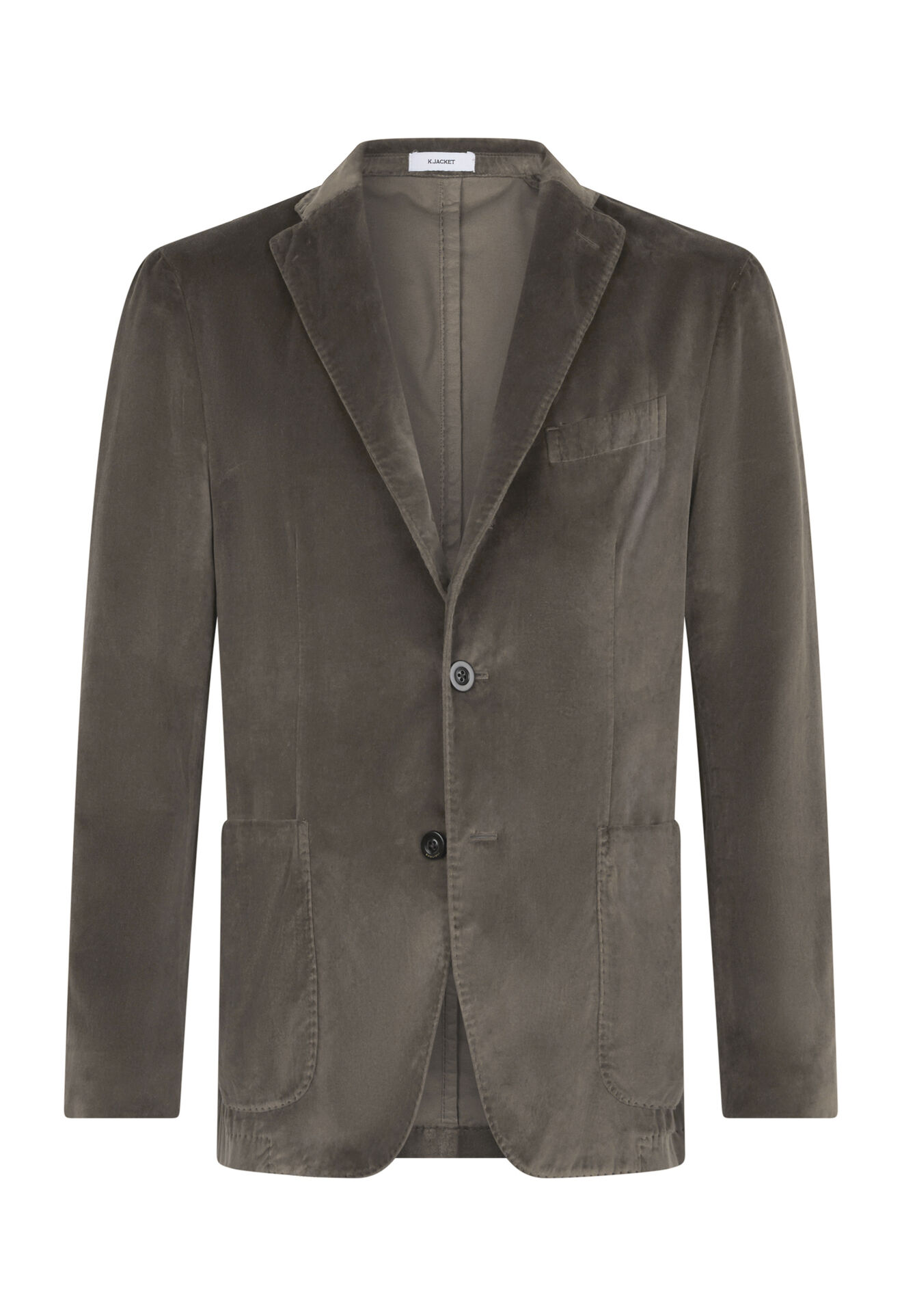 Boglioli Garment Dyed Velvet K-Jacket Brown N2902QFB440700150R0448