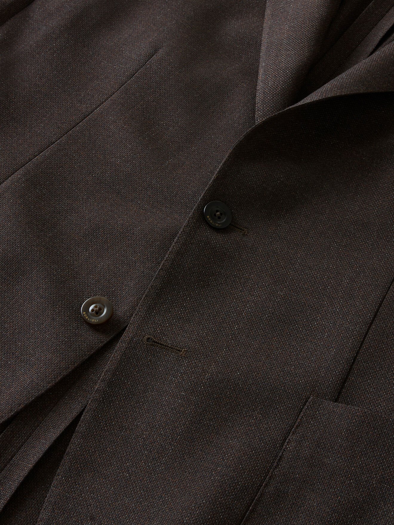 Boglioli Light Wool honeycomb K-Jacket Brown N5202ESA053400150R0480