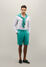 Boglioli Pleated Linen Shorts Turquoise 80905QSA0426001080530