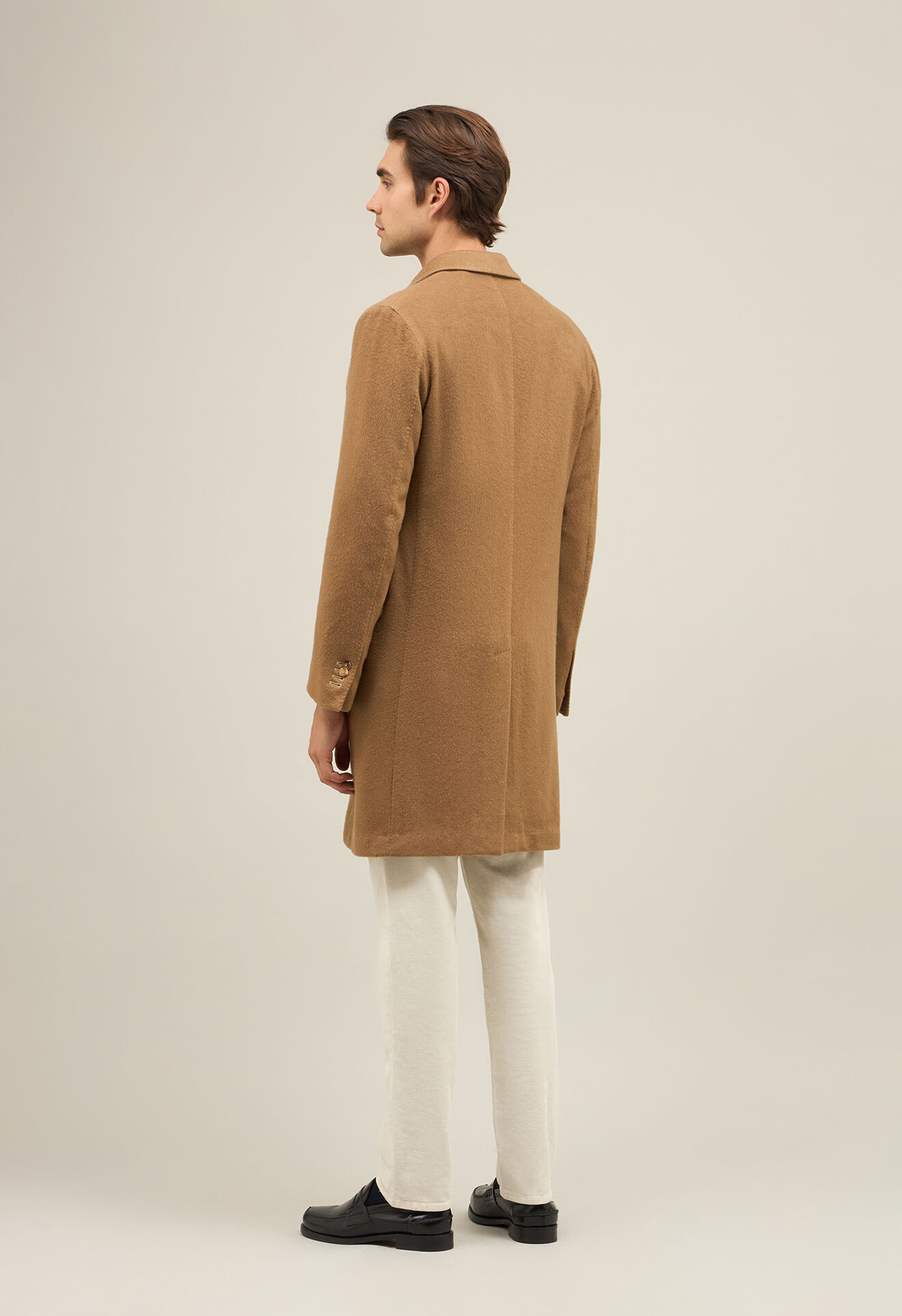 Boglioli Garment Dyed Cashmere K-Coat Dark beige C3401JFA0403001790244