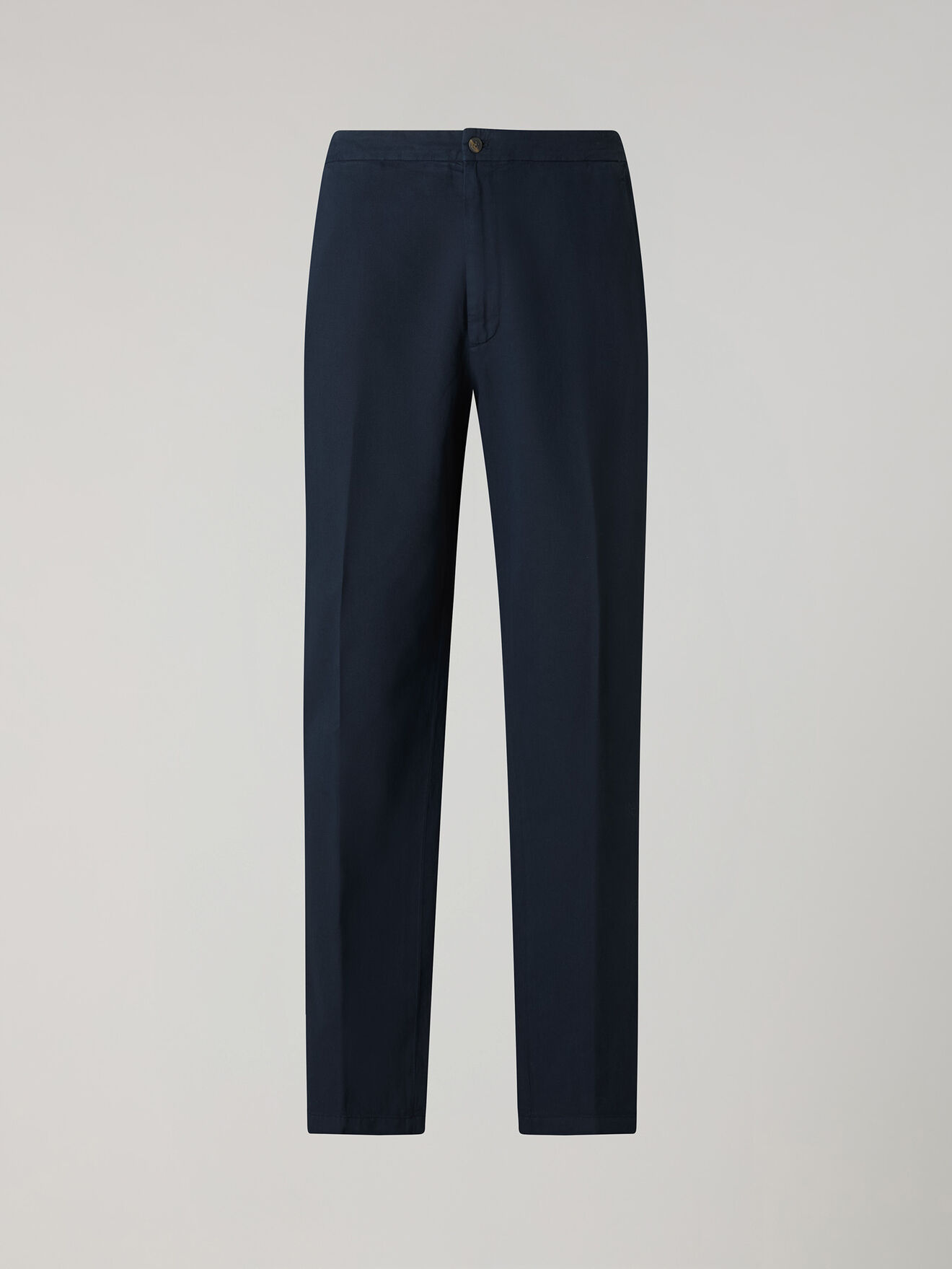 Boglioli Garment Dyed Cotton Linen gabardine Joggers Blue 80927QSB6403001086R0784