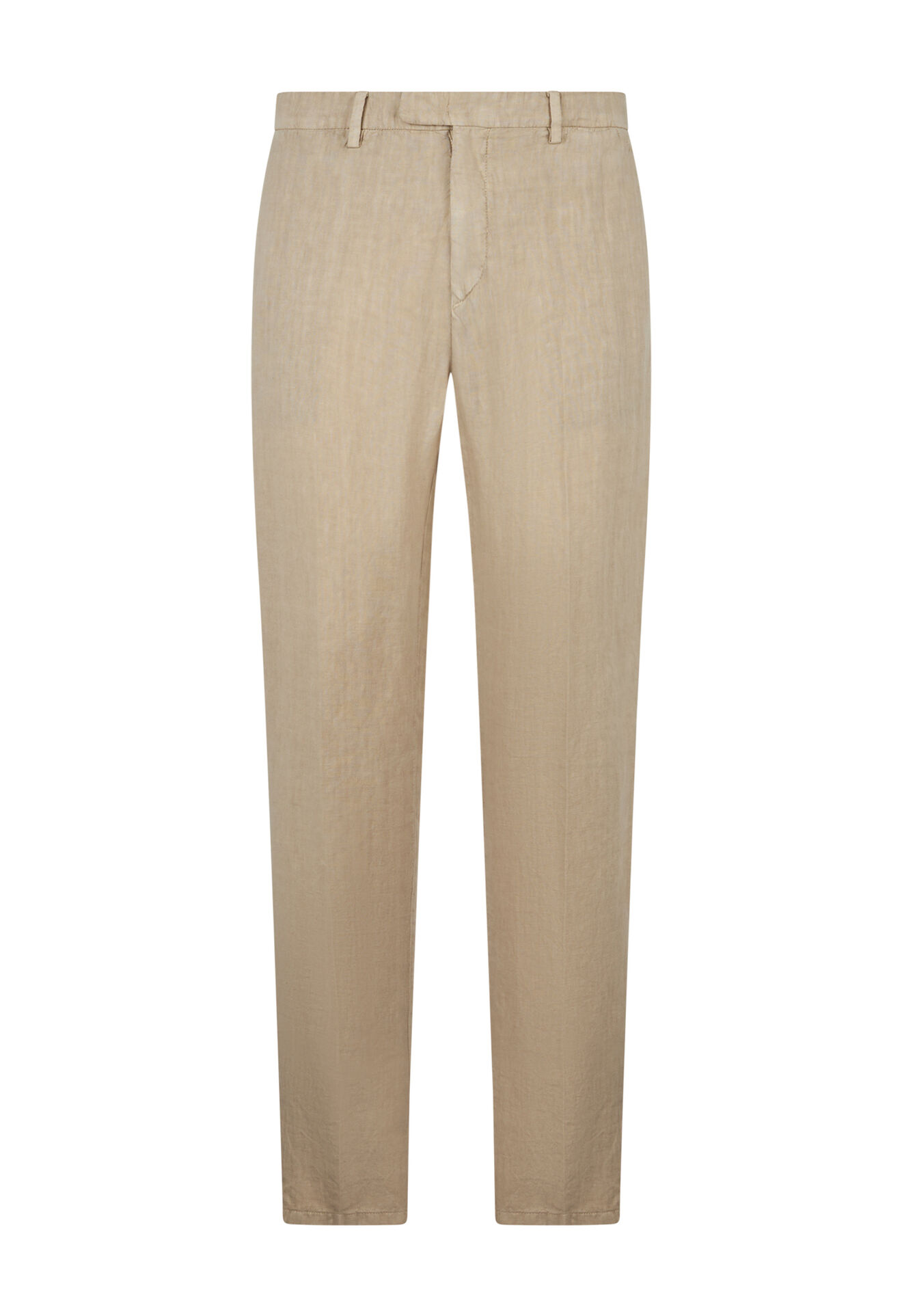 Linen Tapered Chinos in Beige Luxury Italian Trousers for Men Boglioli®