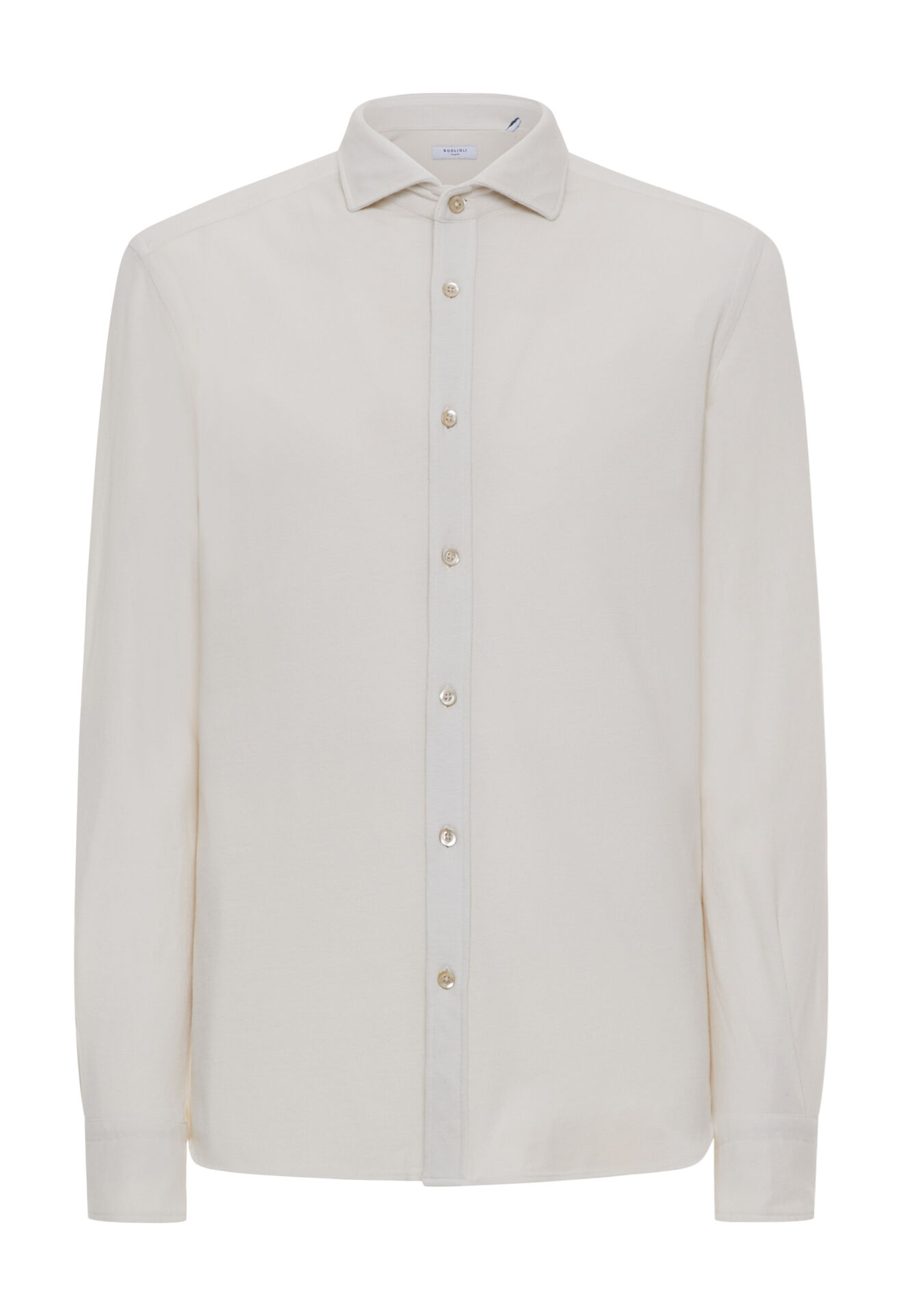 Boglioli White 100% jersey cotton shirt White 543TSB3871001080109