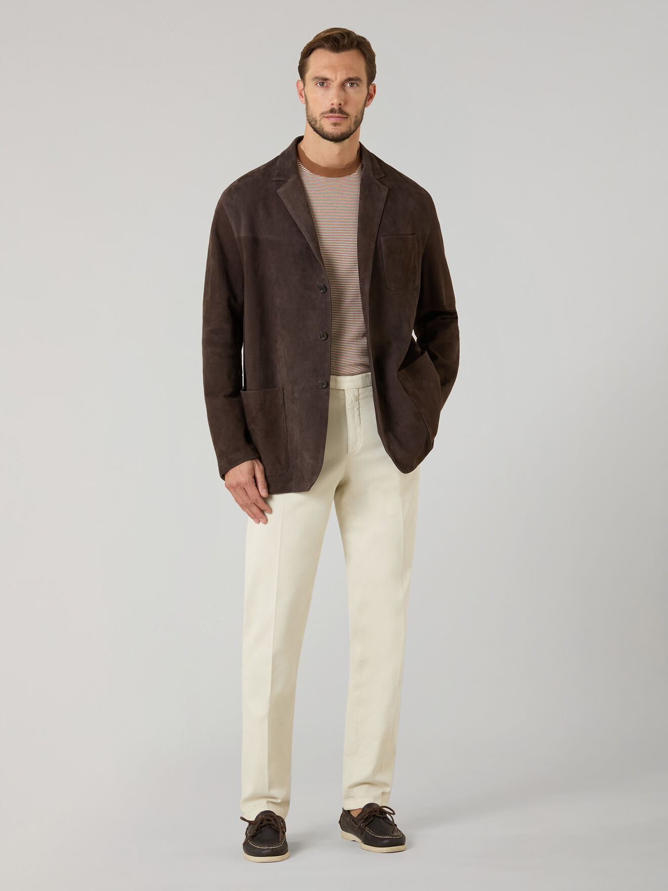 Boglioli Suede Blazer Brown OCP510SB5901001800480