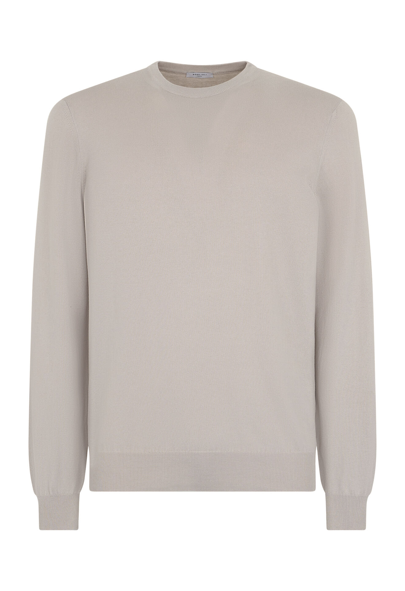 Boglioli Pull à col ras du cou en coton Blancchaux 91307SA0803001080808