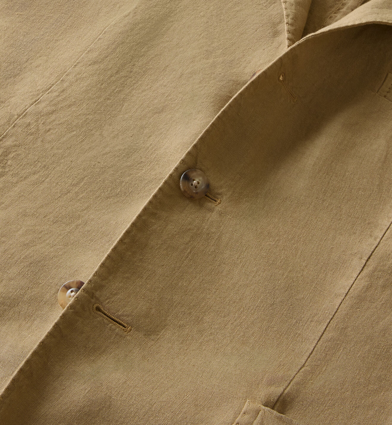 Boglioli Garment Dyed Linen K-Jacket Camel N2902QSA042600150R0316