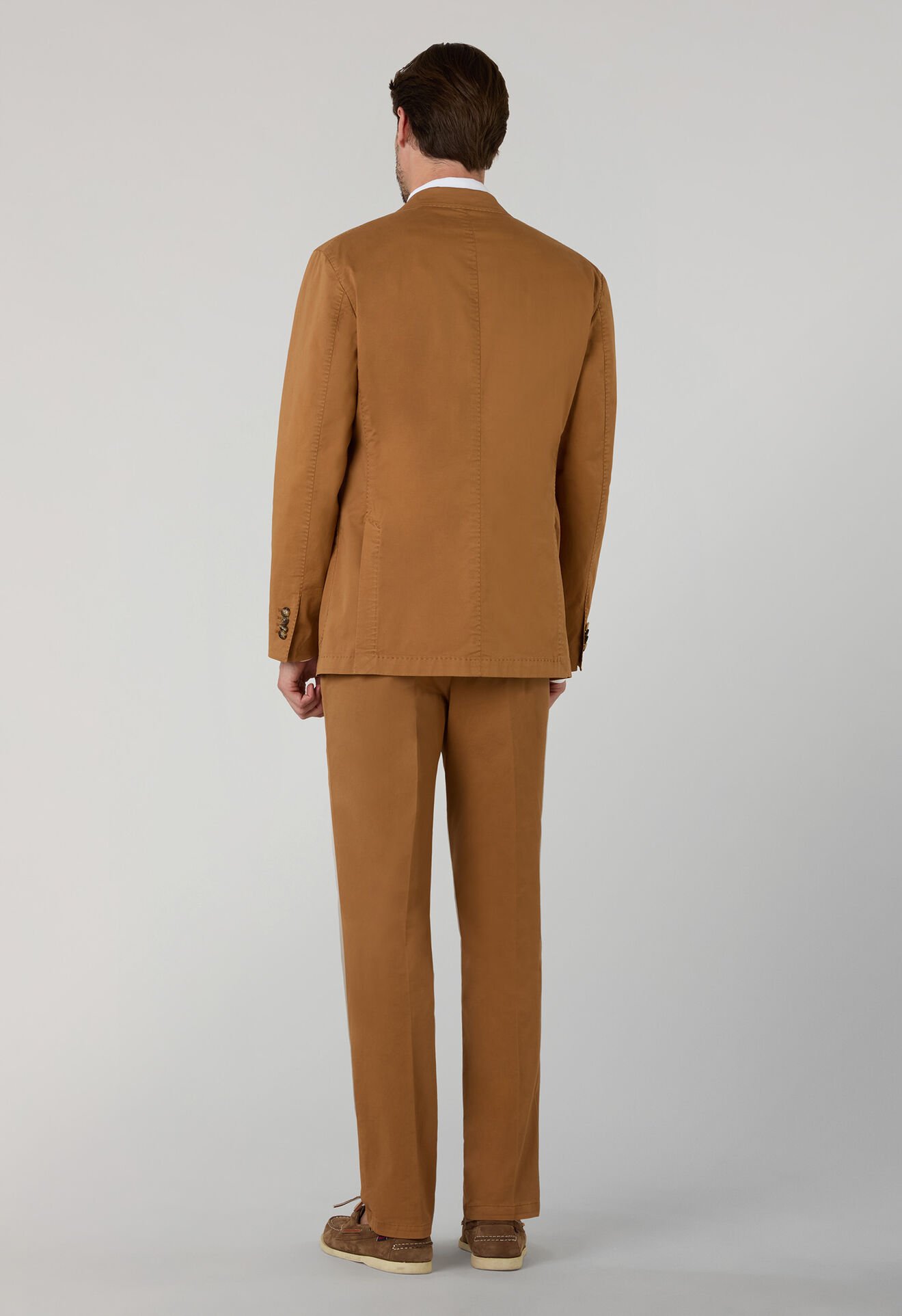 Boglioli Garment Dyed Supima Cotton double-breasted K-Suit Orange N43H2QSB5424001506R0344