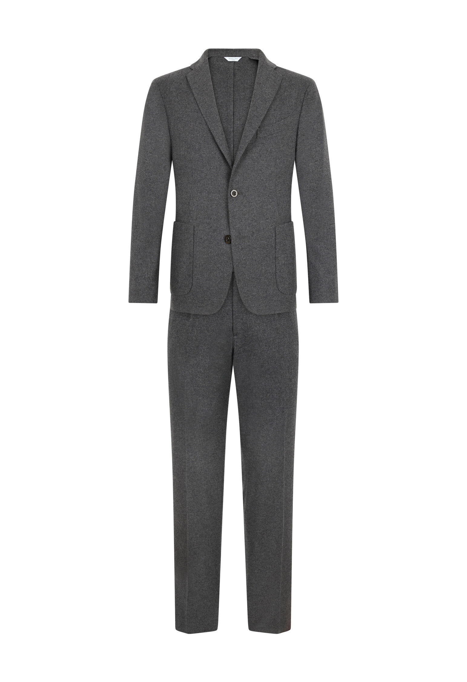 Flannel K-Suit in Grey: Luxury Italian Suits | Boglioli®